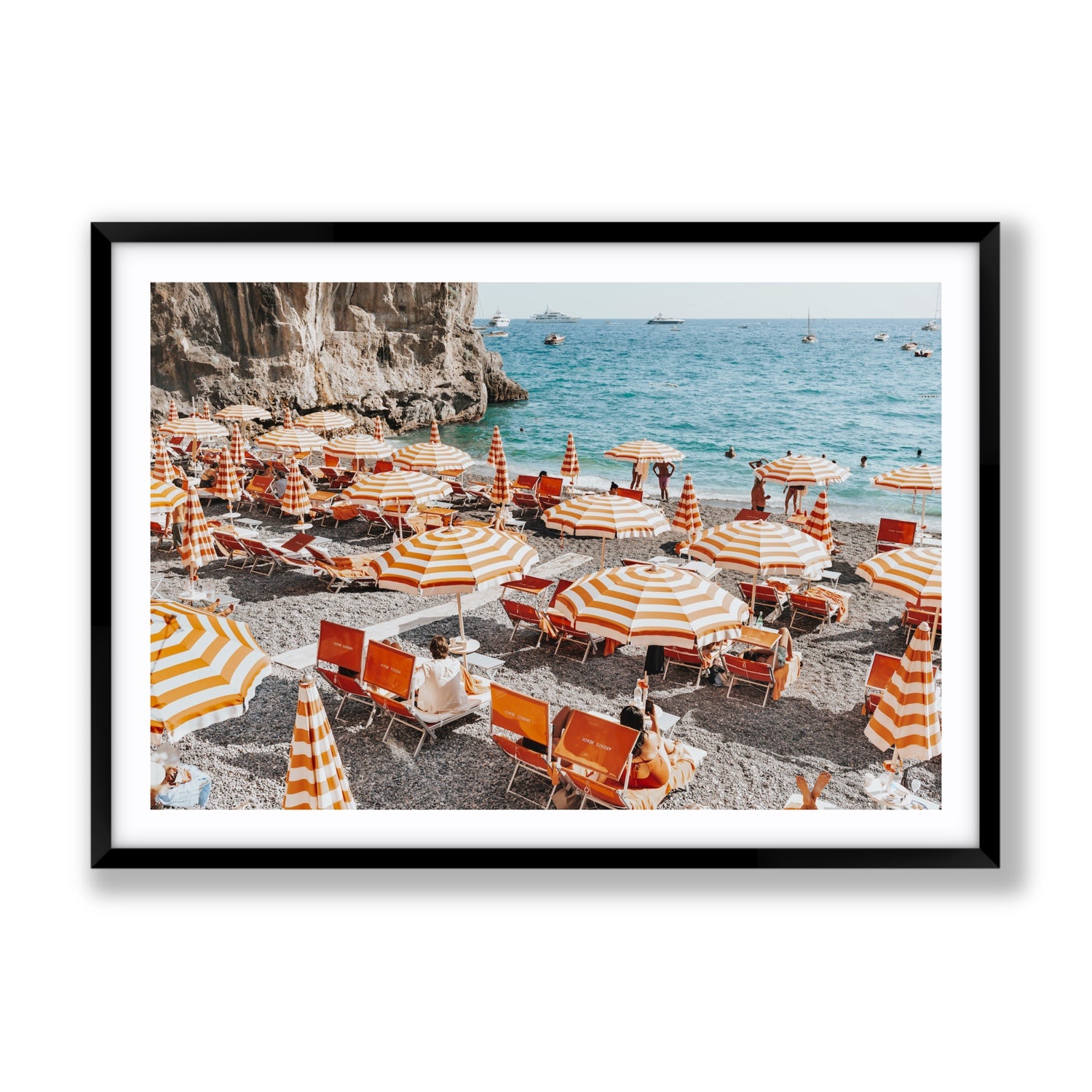 Mango Sorbet fine art print, Positano, Italy, Gallery, Black Frame · Matboard, Fine Art Print