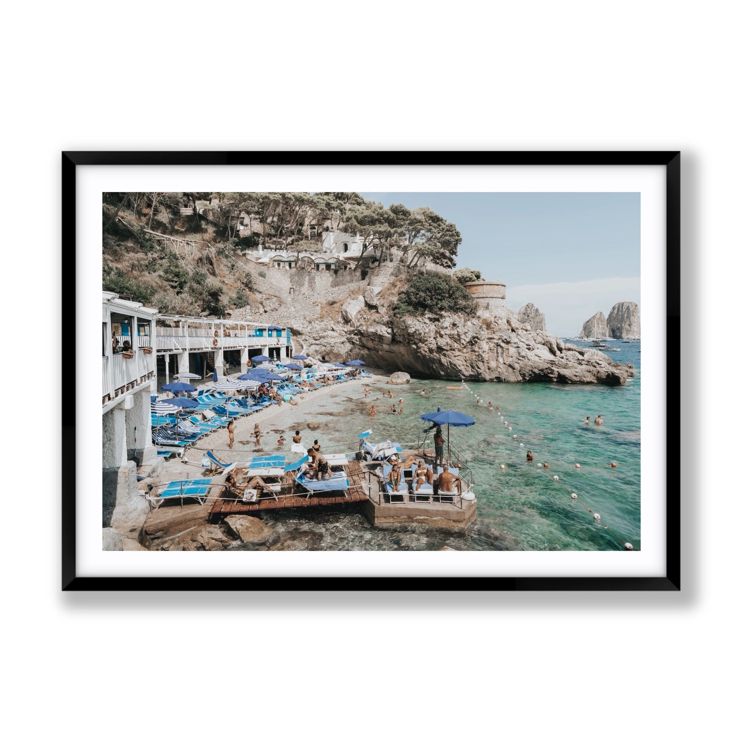 Vita Bella fine art print, Capri, Italy, Gallery, Black Frame · Matboard, Fine Art Print