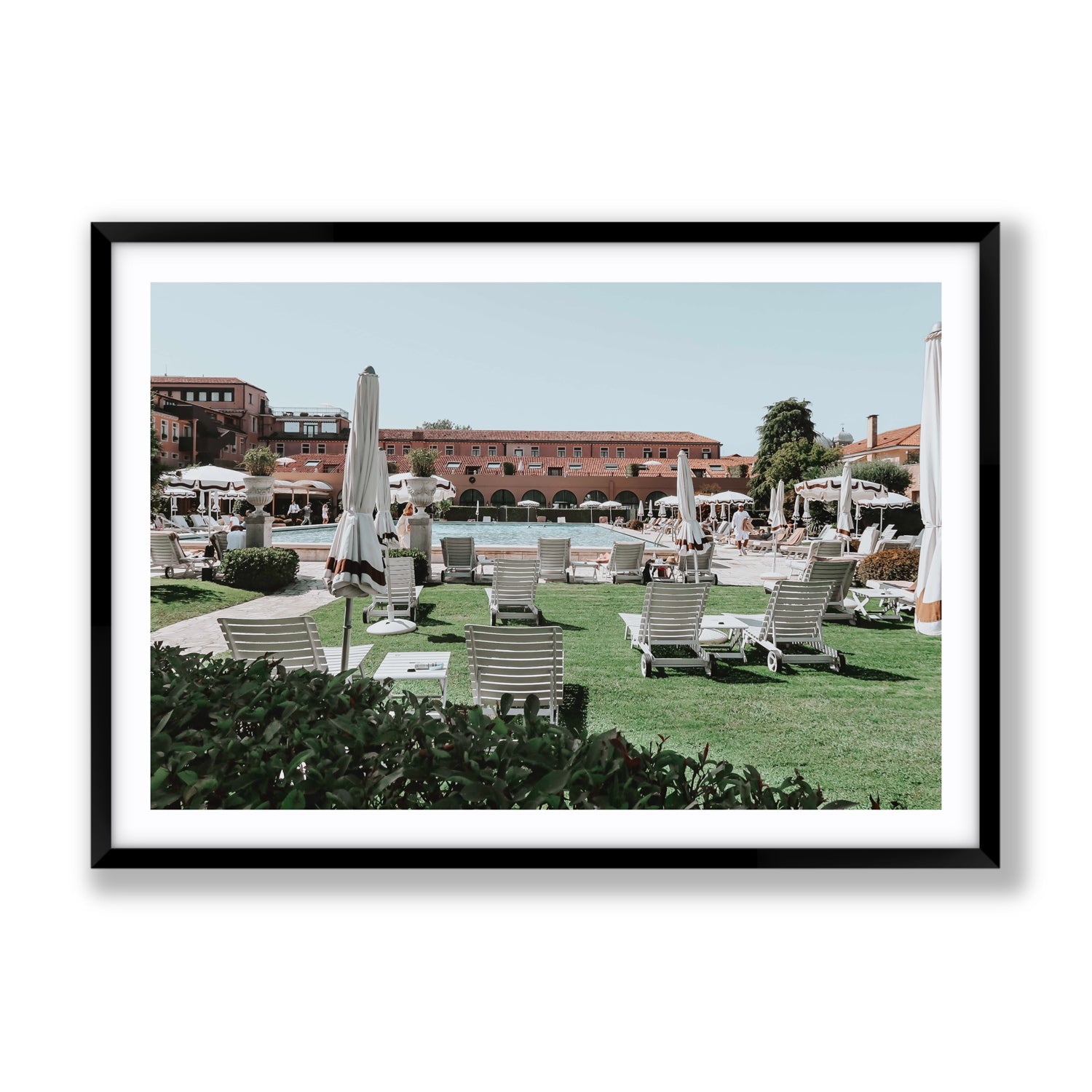 Arrigo Venice Italian wall art Gallery fine art print in black frame with matboard