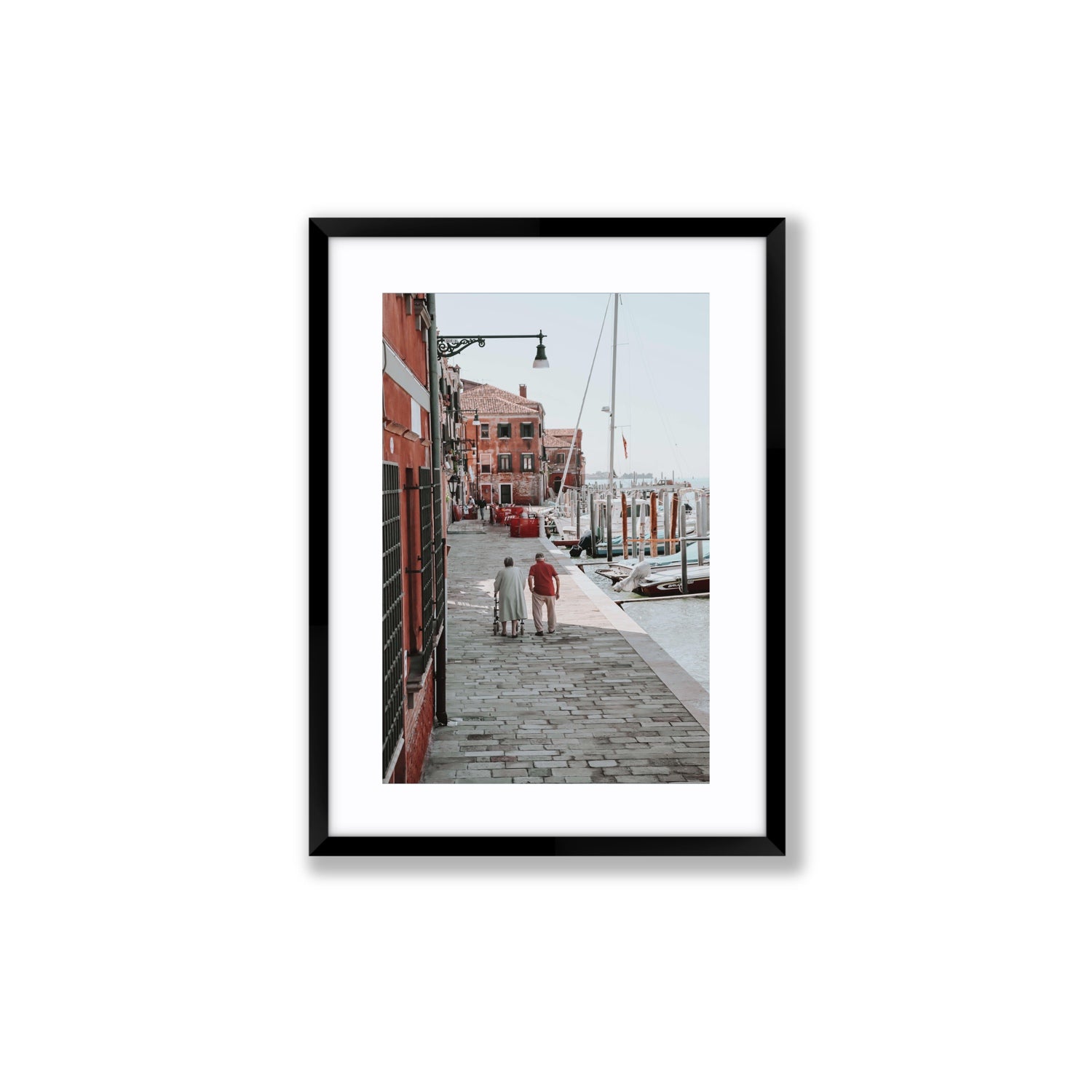 OG Casanova Venice Italian wall art Medium fine art print in black frame with matboard