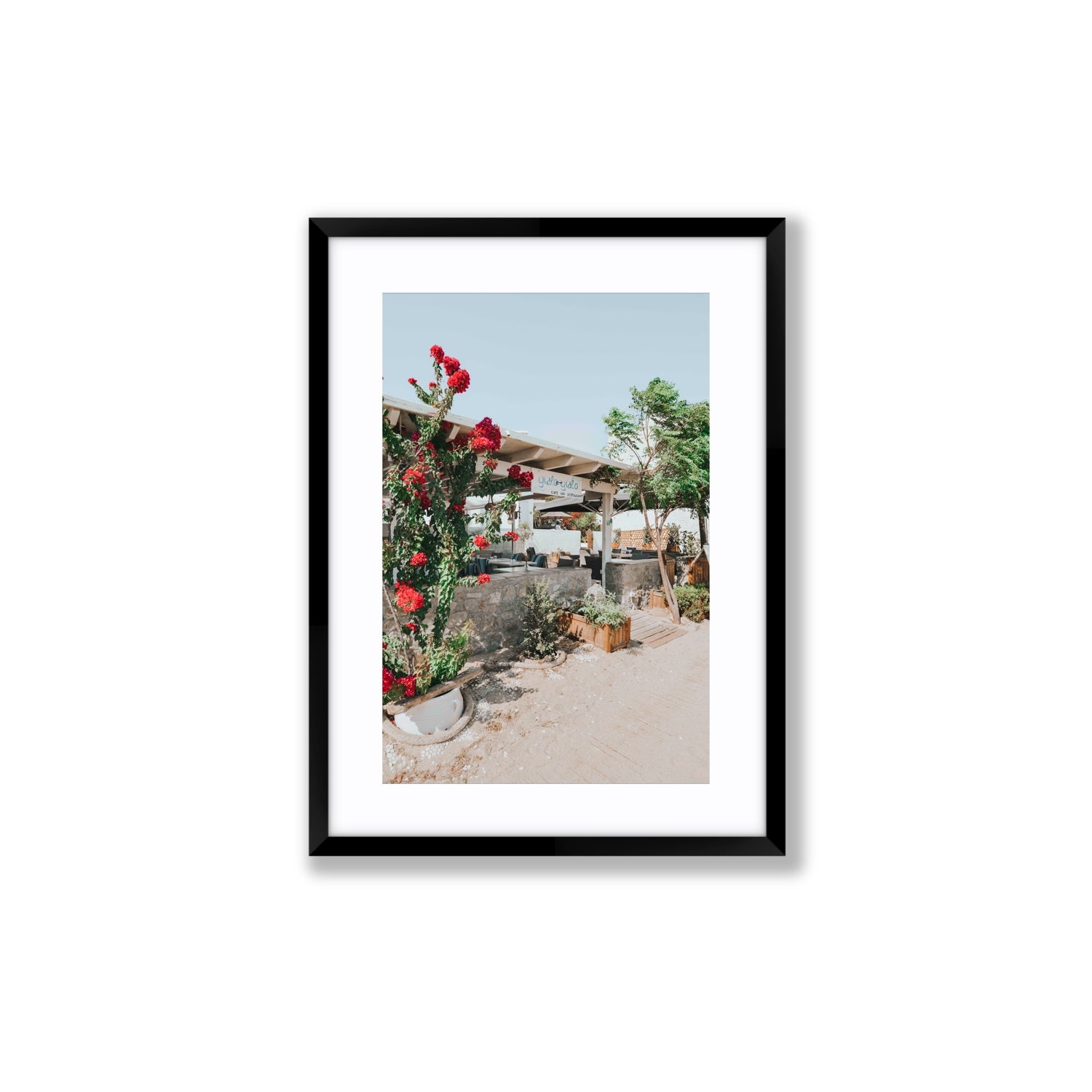 Yialo Yialo fine art print, Mykonos, Greece, Medium, Black Frame · Matboard, Fine Art Print