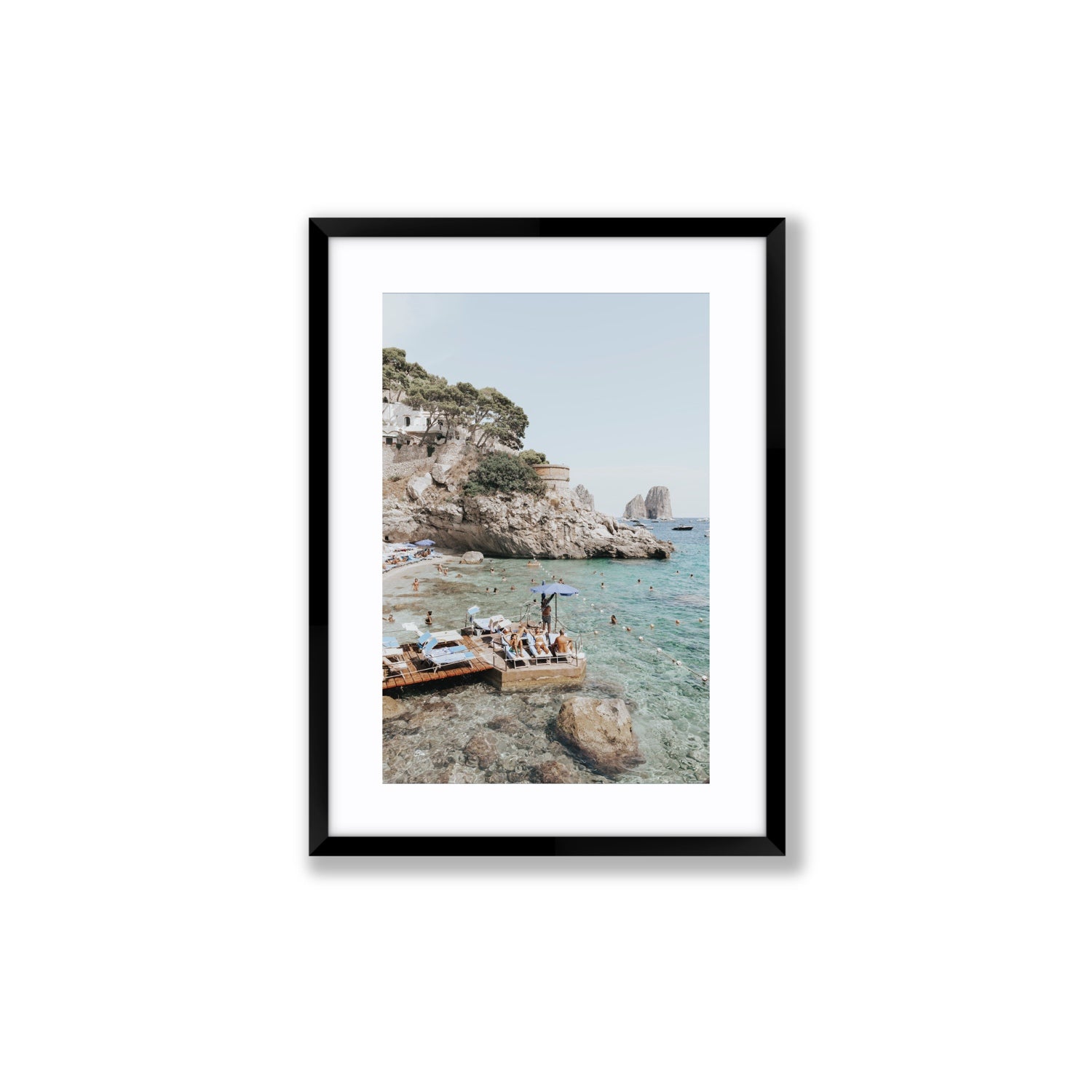 The Sweet Life fine art print, Capri, Italy, Medium, Black Frame · Matboard, Fine Art Print