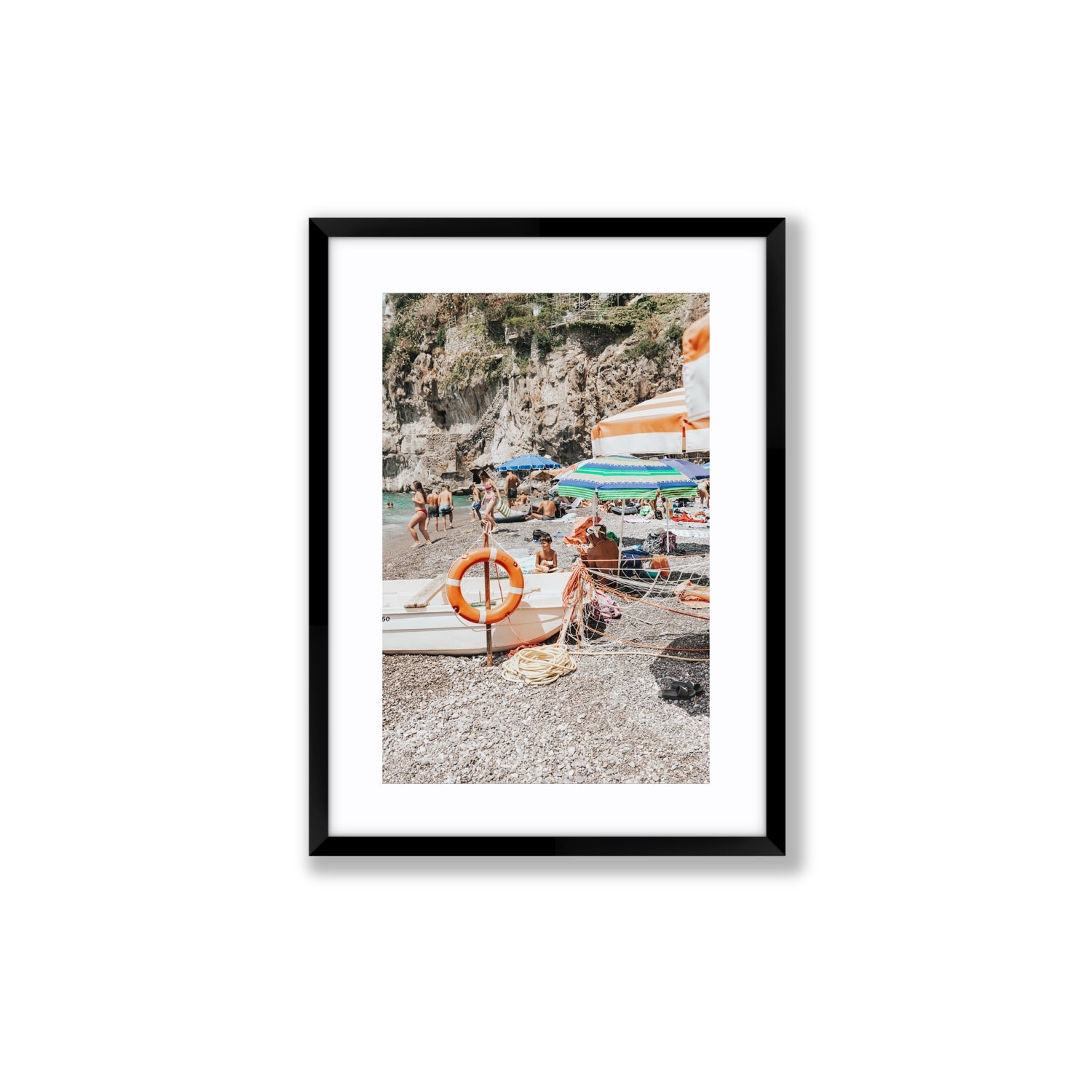 Il Ragazzo fine art print, Positano, Italy, Medium, Black Frame · Matboard, Fine Art Print