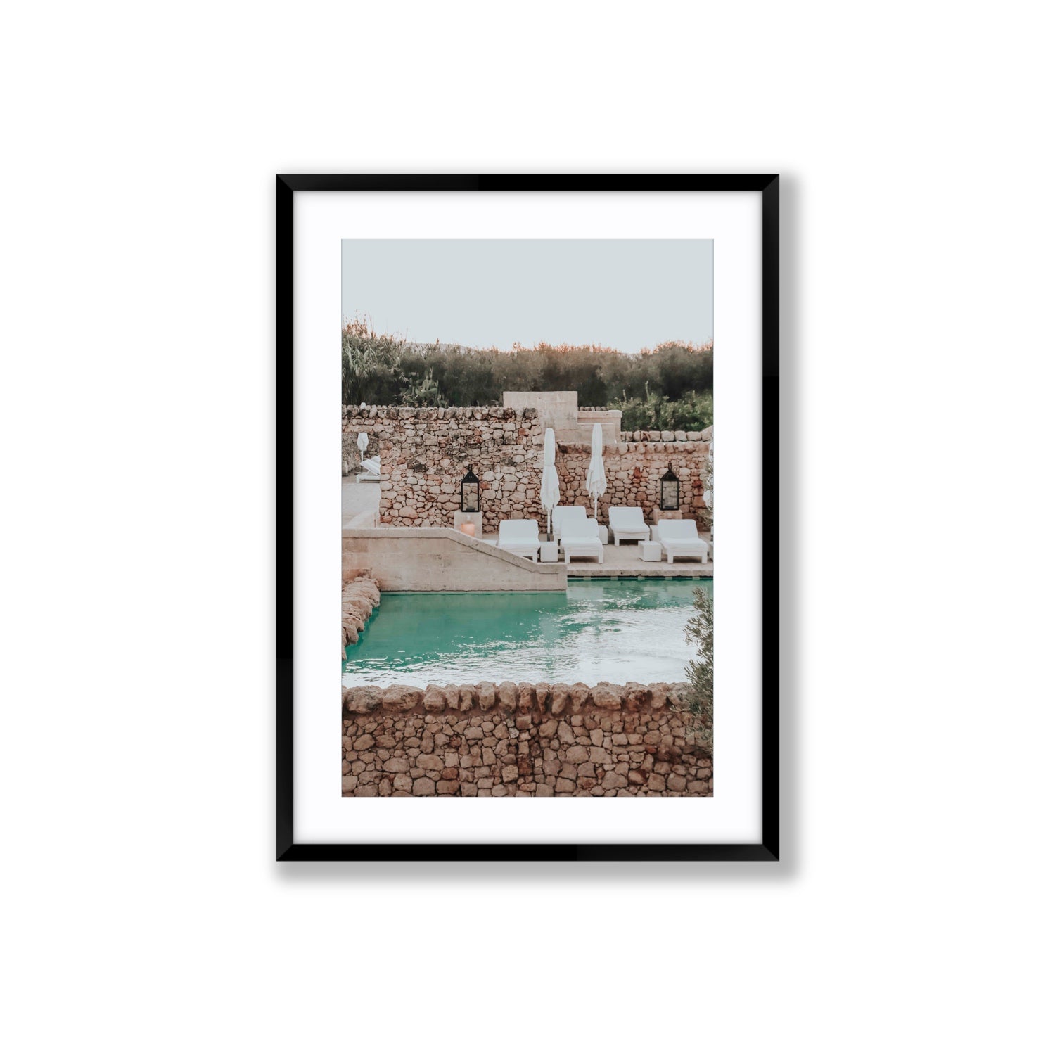 Stone Refuge fine art print, Puglia, Italy, Large, Black Frame · Matboard, Fine Art Print