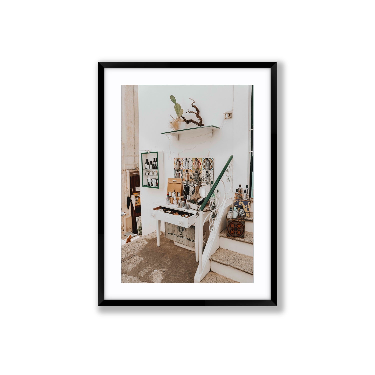 Liquid Gold fine art print, Puglia, Italy, Large, Black Frame · Matboard, Fine Art Print