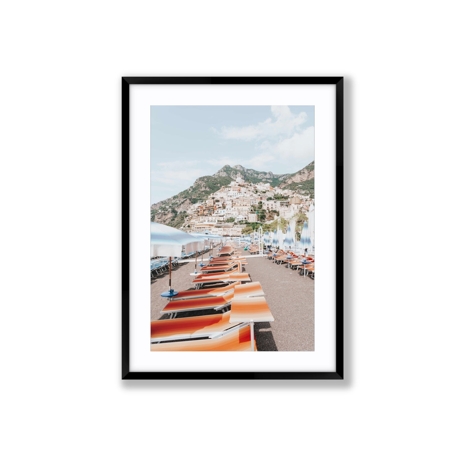 A Symphony of Colours fine art print, Positano, Italy, Large, Black Frame · Matboard, Fine Art Print