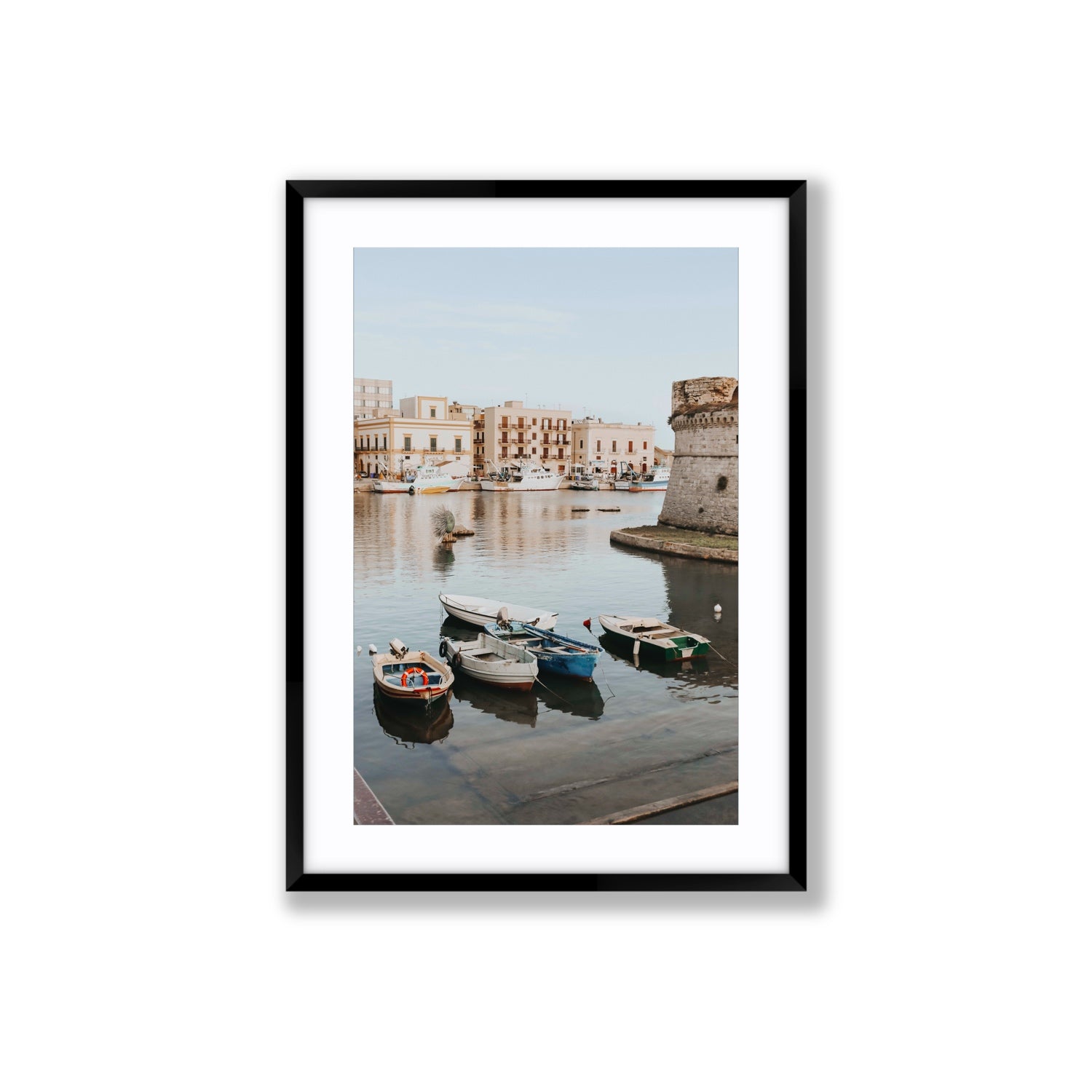 Fishing Legacy fine art print, Puglia, Italy, Large, Black Frame · Matboard, Fine Art Print
