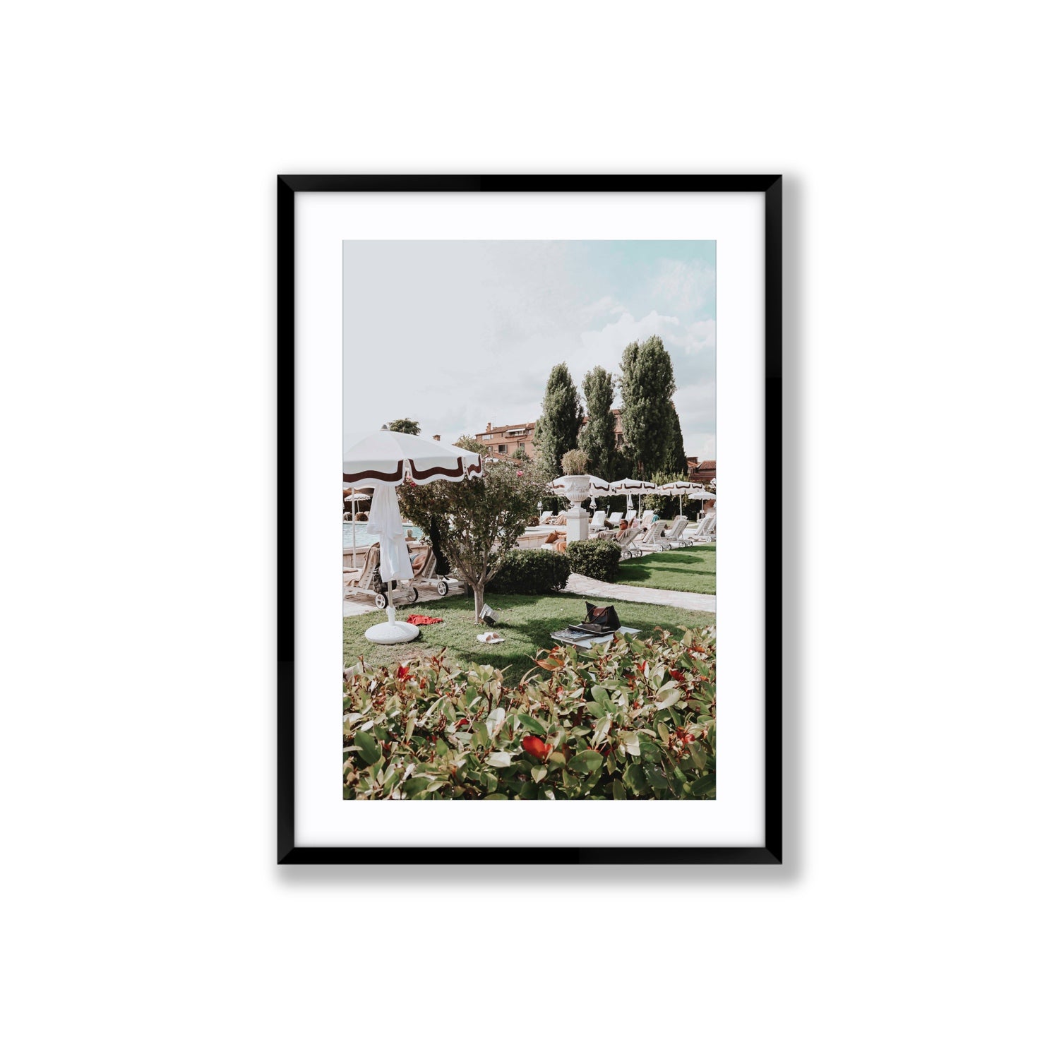 La Serenissima Venice Italian wall art Large fine art print in black frame with matboard