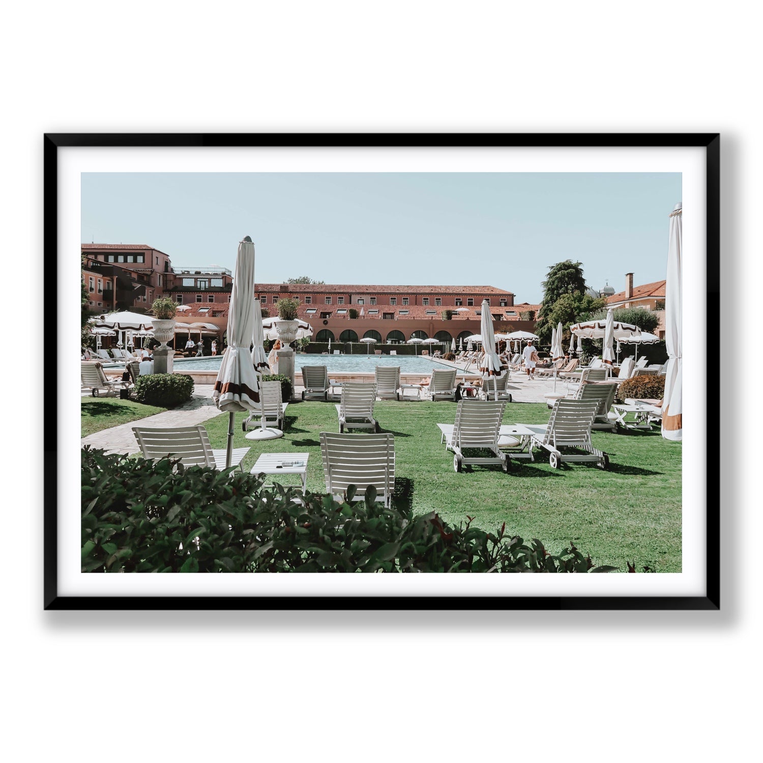 Arrigo Venice Italian wall art Statement fine art print in black frame with matboard