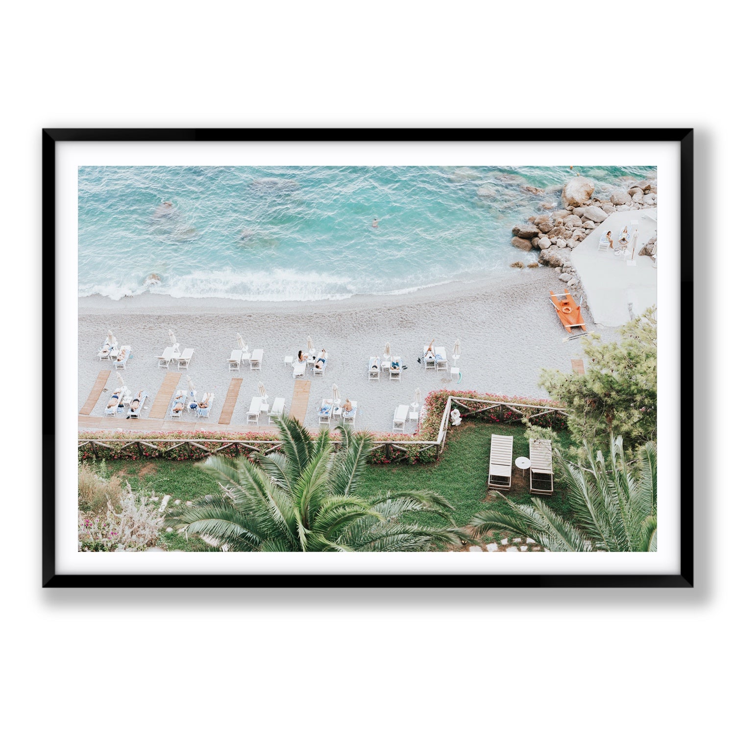 Elysian fine art print, Amalfi, Italy, Statement, Black Frame · Matboard, Fine Art Print