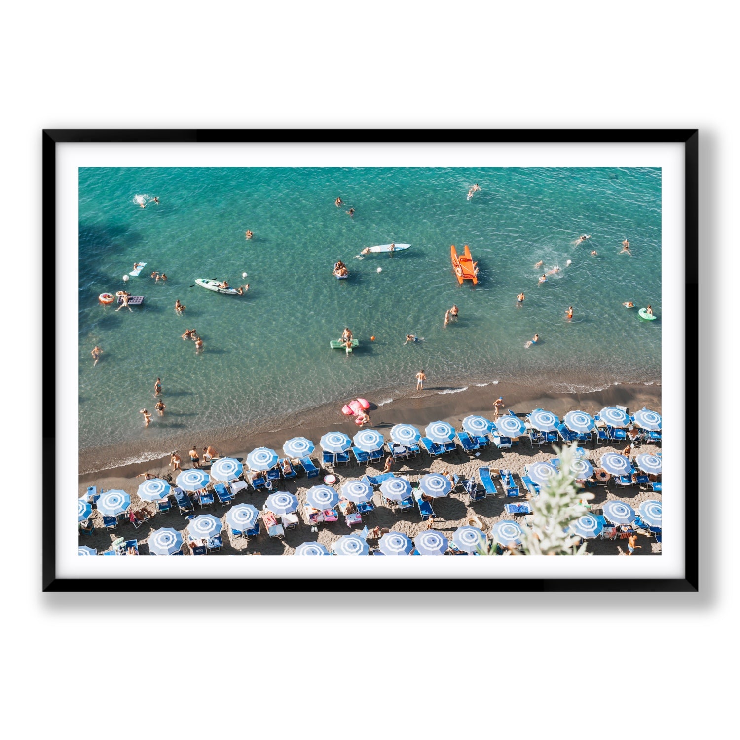 The Sea of Tranquility fine art print, Sorrento, Italy, Statement, Black Frame · Matboard, Fine Art Print