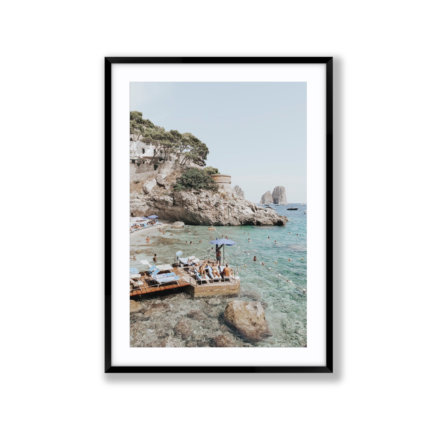 The Sweet Life fine art print, Capri, Italy, Extra Large, Black Frame · Matboard, Fine Art Print