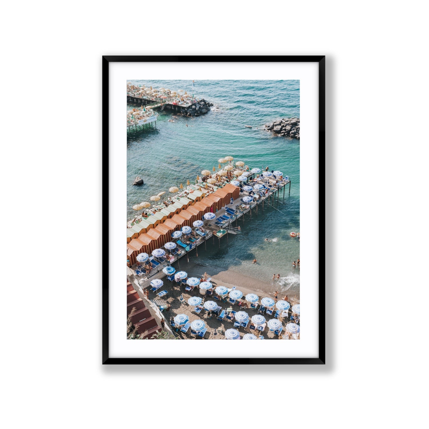 Ocean Fantasy fine art print, Sorrento, Italy, Extra Large, Black Frame · Matboard, Fine Art Print