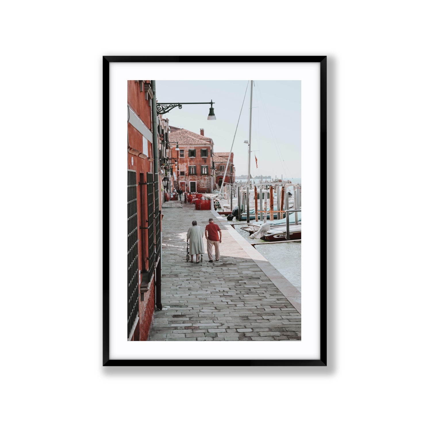OG Casanova Venice Italian wall art Extra Large fine art print in black frame with matboard