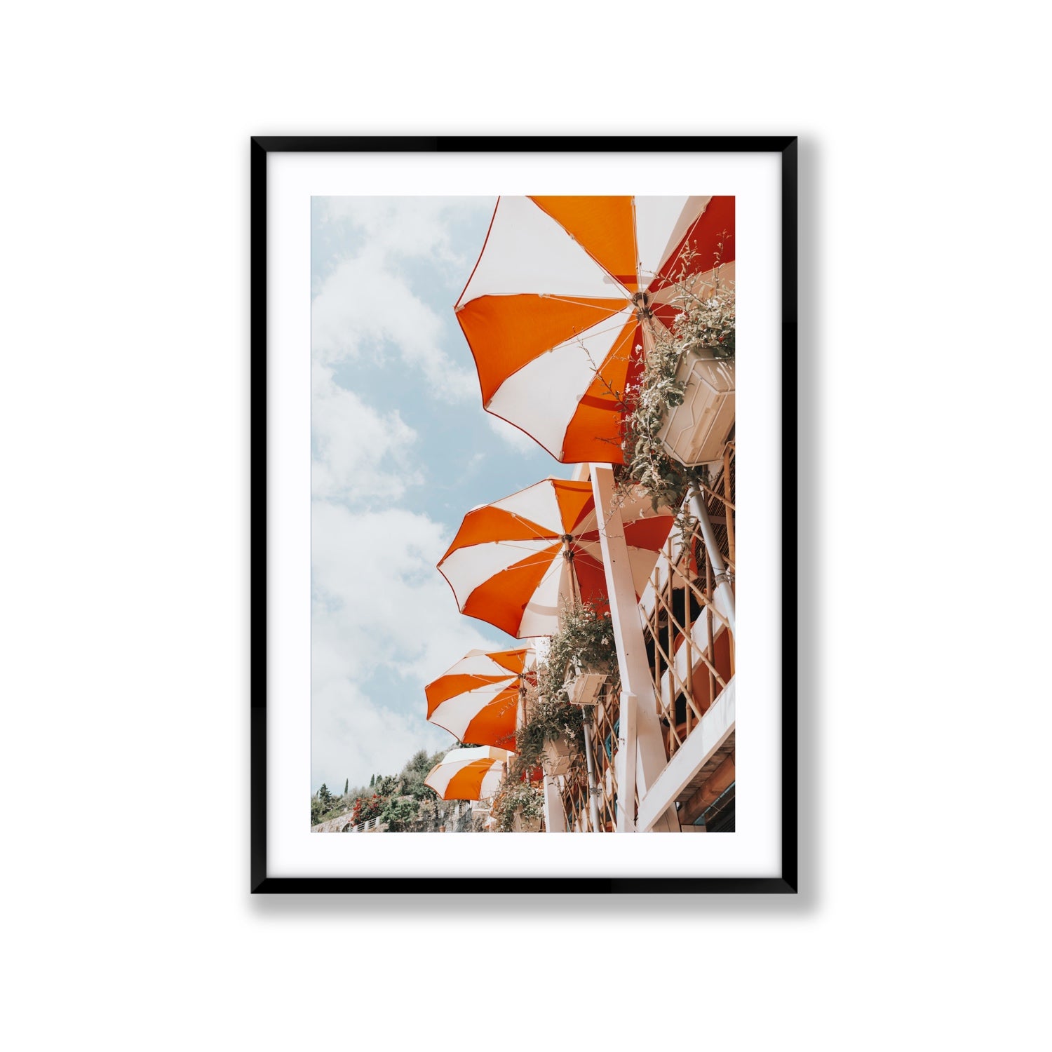 Mantienilo Semplice fine art print, Positano, Italy, Extra Large, Black Frame · Matboard, Fine Art Print