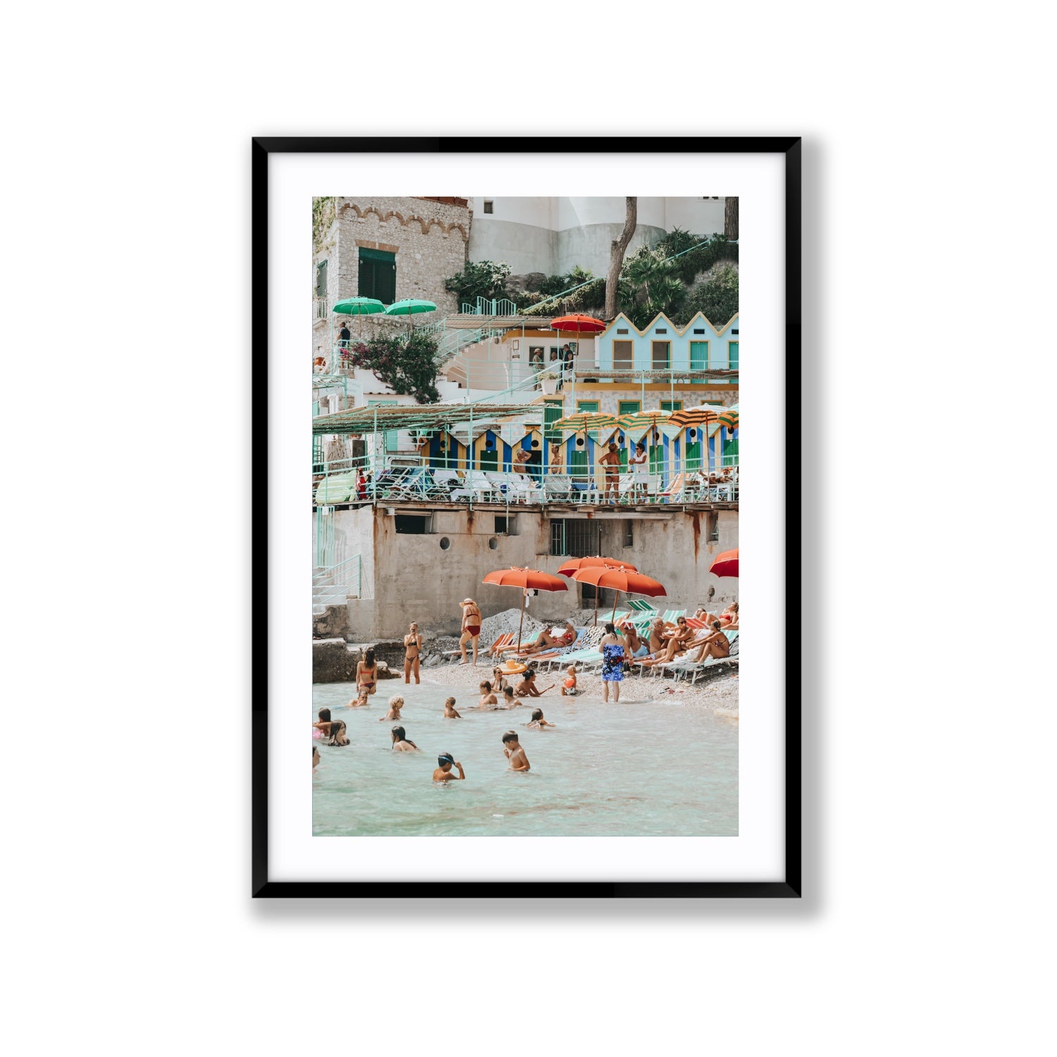 Kaleidoscope fine art print, Capri, Italy, Extra Large, Black Frame · Matboard, Fine Art Print