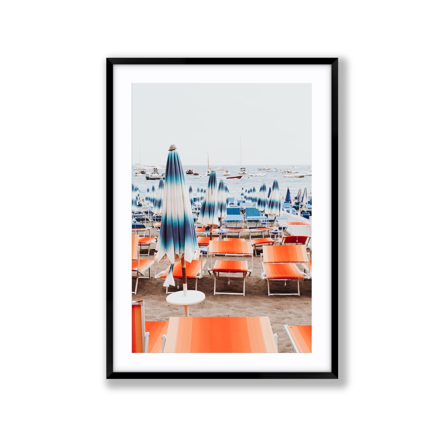 Orange Crush fine art print, Positano, Italy, Extra Large, Black Frame · Matboard, Fine Art Print