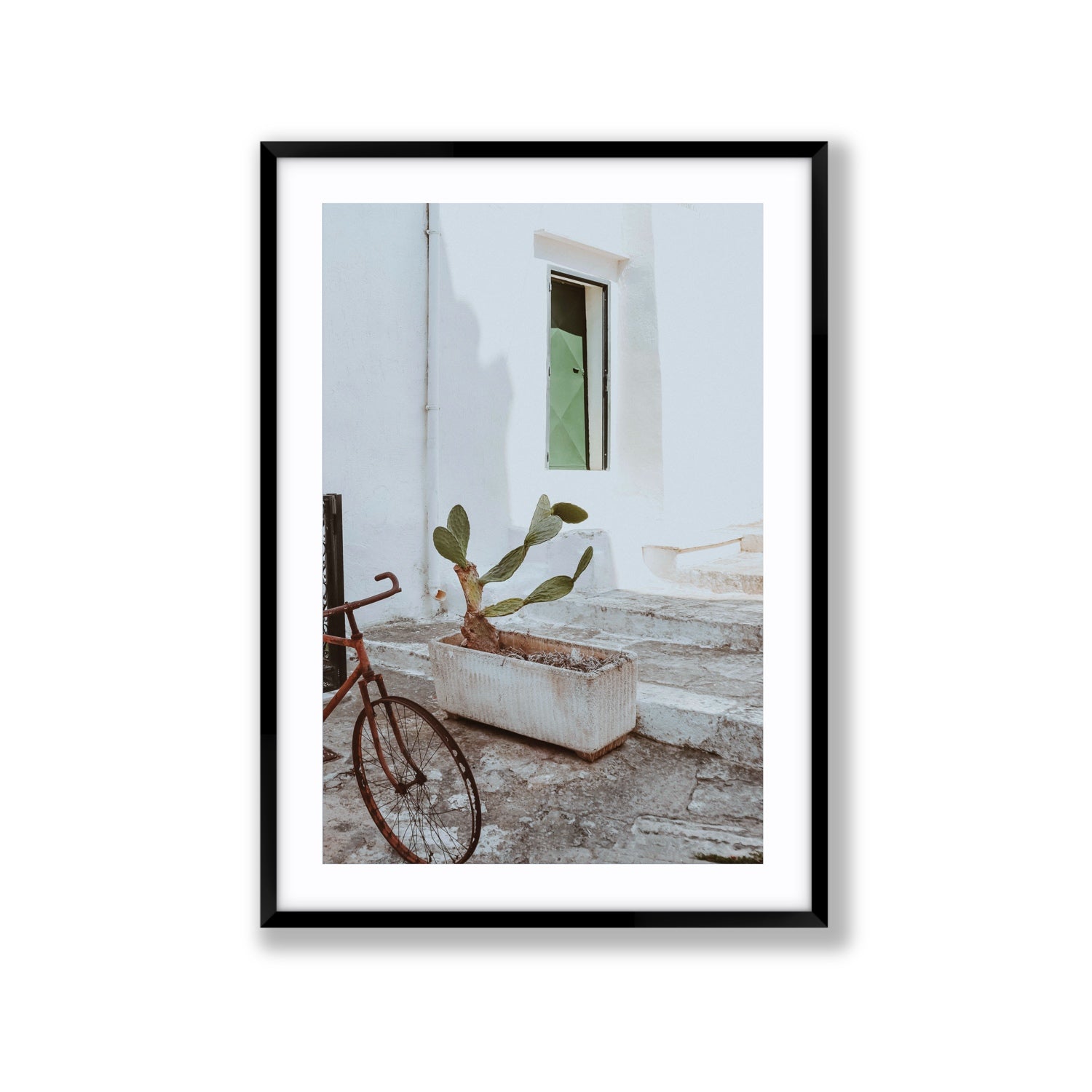Simple Harmony fine art print, Puglia, Italy, Extra Large, Black Frame · Matboard, Fine Art Print