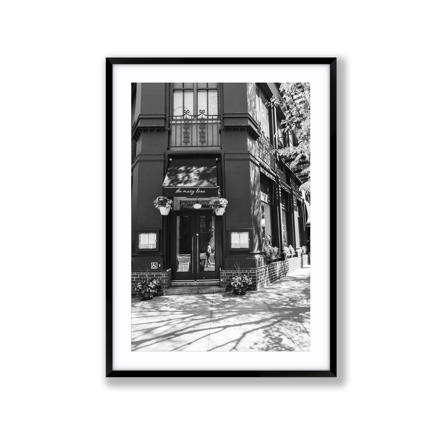 Mary's Corner fine art print, New York, United States, Extra Large, Black Frame · Matboard, Fine Art Print