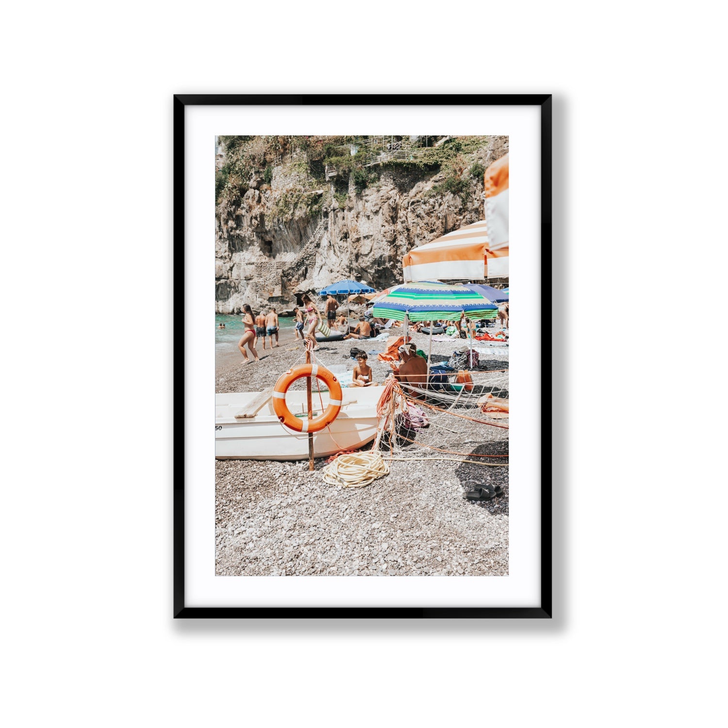 Il Ragazzo fine art print, Positano, Italy, Extra Large, Black Frame · Matboard, Fine Art Print