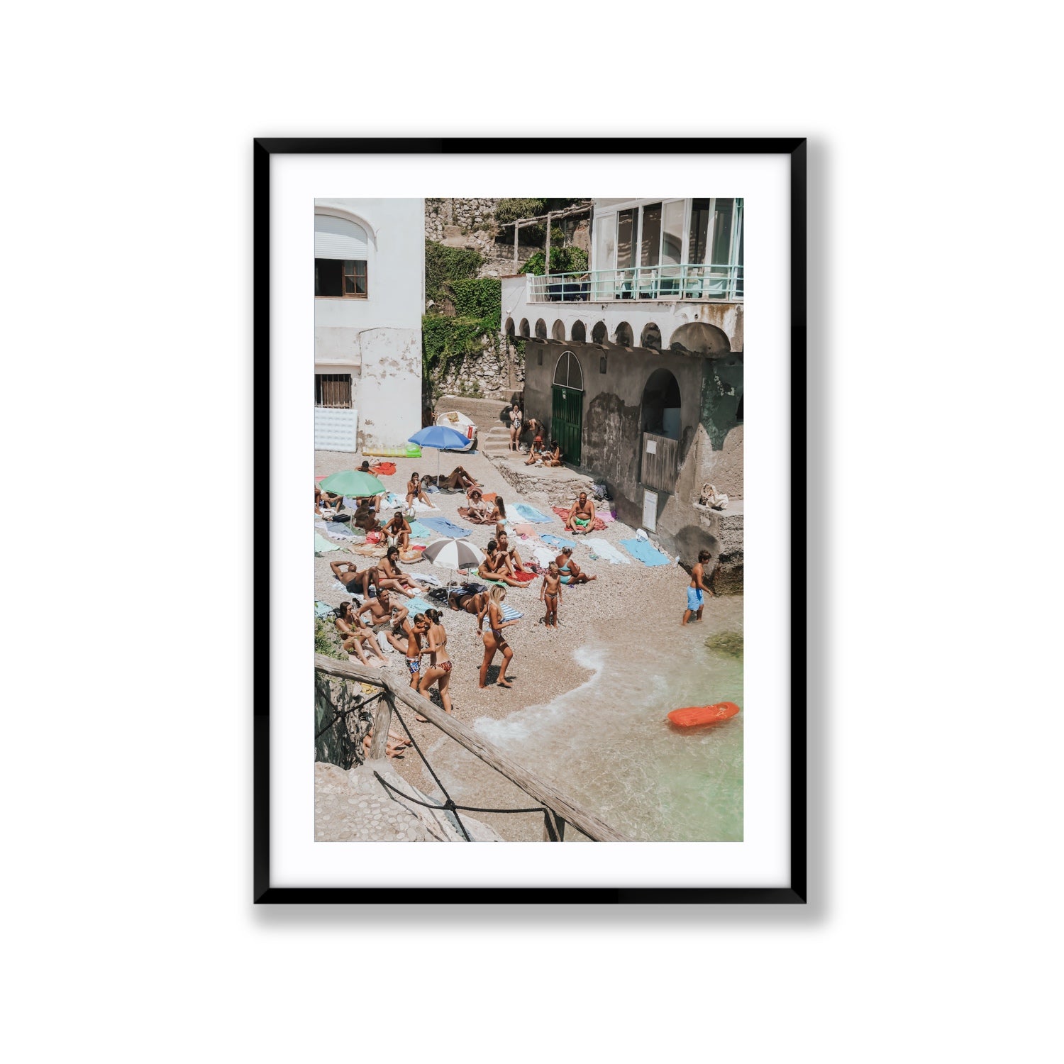 The Sunbathers Oasis fine art print, Capri, Italy, Extra Large, Black Frame · Matboard, Fine Art Print