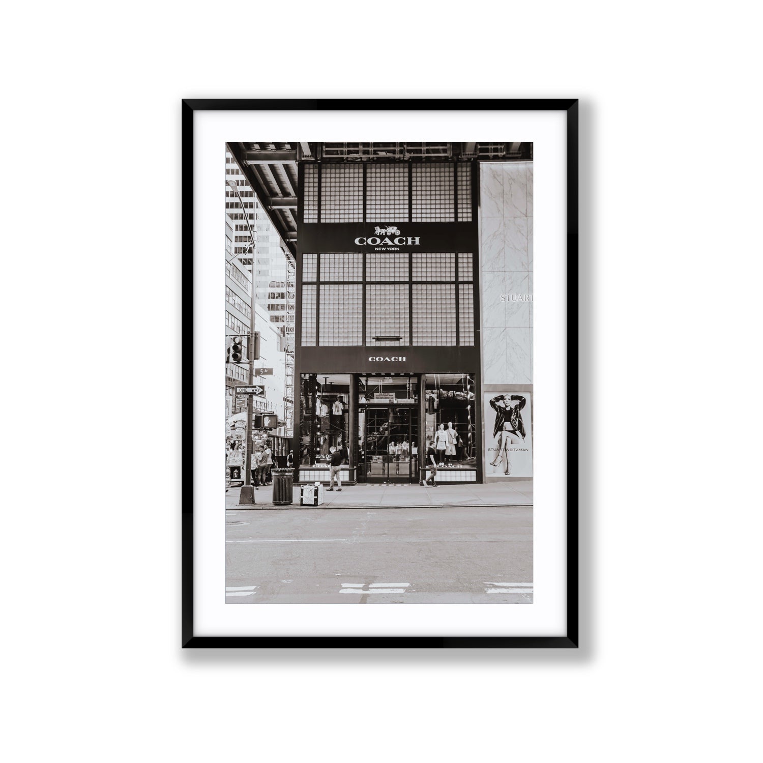 Coach Uptown fine art print, New York, United States, Extra Large, Black Frame · Matboard, Fine Art Print