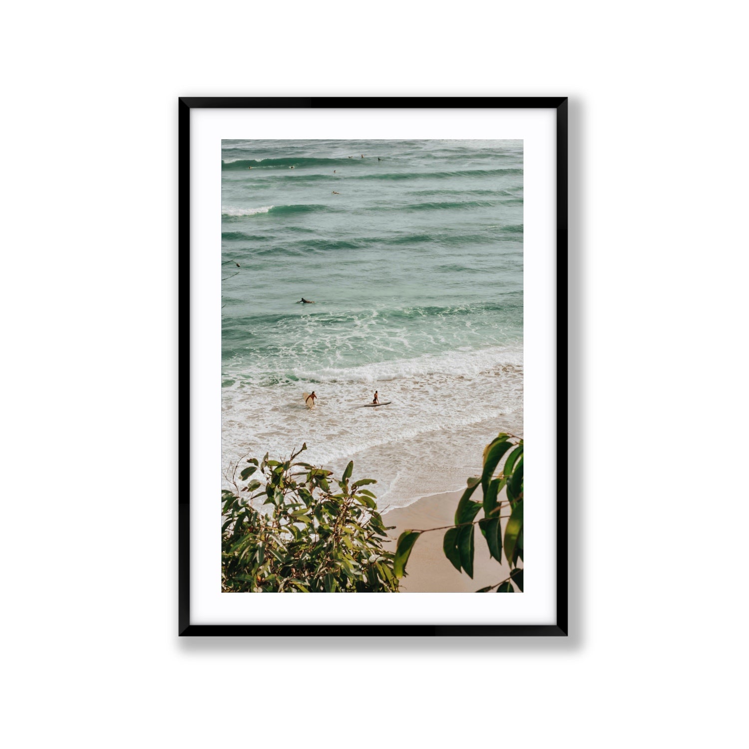 Private Paradise fine art print, Byron Bay, Australia, Extra Large, Black Frame · Matboard, Fine Art Print