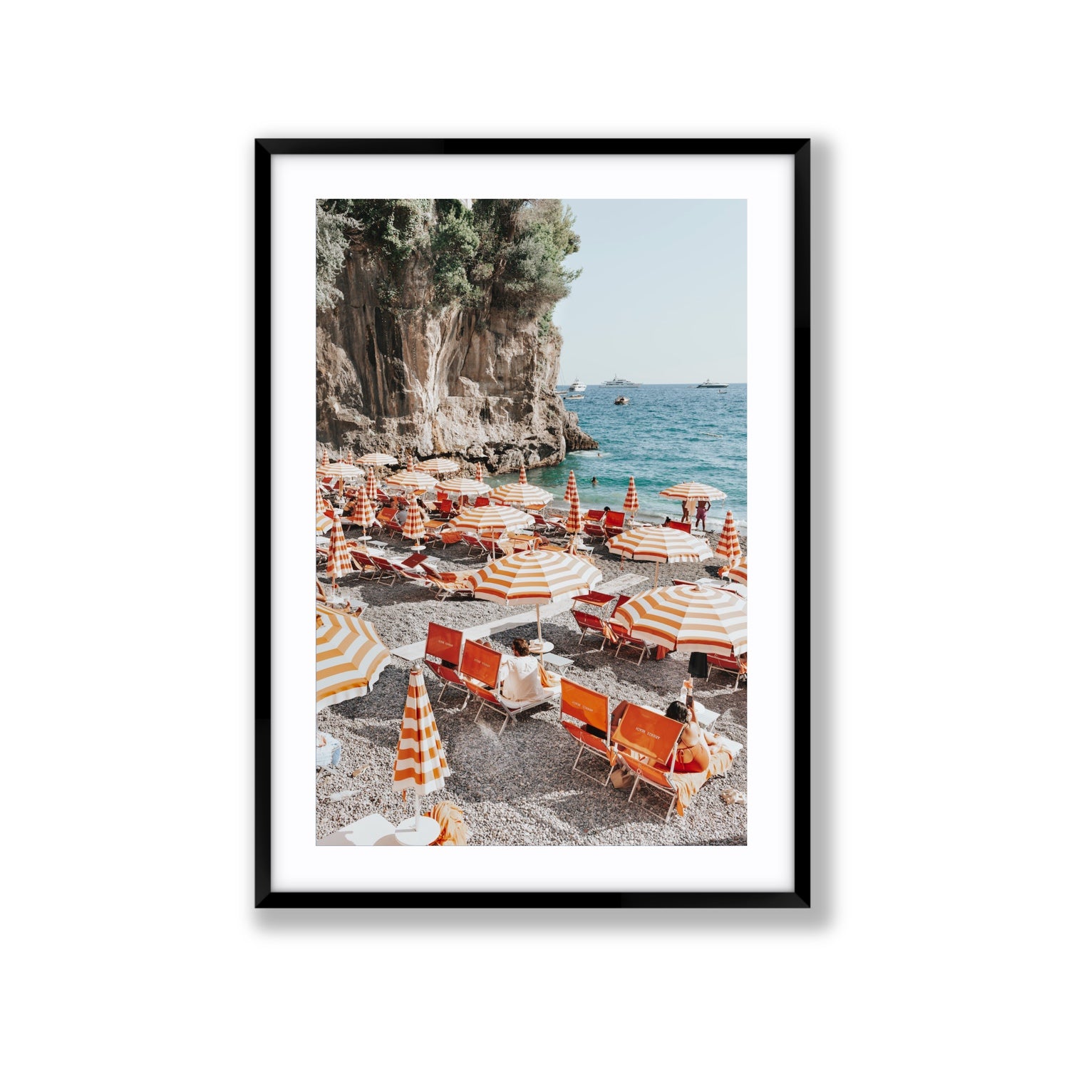 Tangerine Dream fine art print, Positano, Italy, Extra Large, Black Frame · Matboard, Fine Art Print
