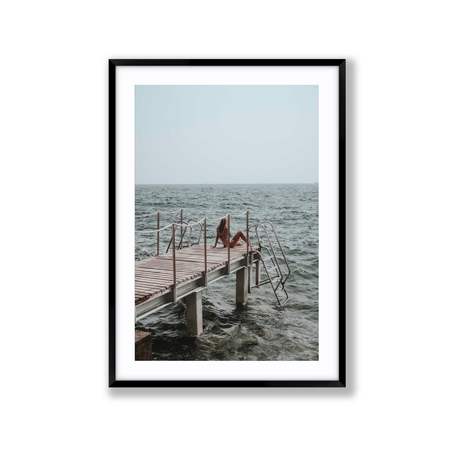 The Dock's Whisper fine art print, Tuscany, Italy, Extra Large, Black Frame · Matboard, Fine Art Print