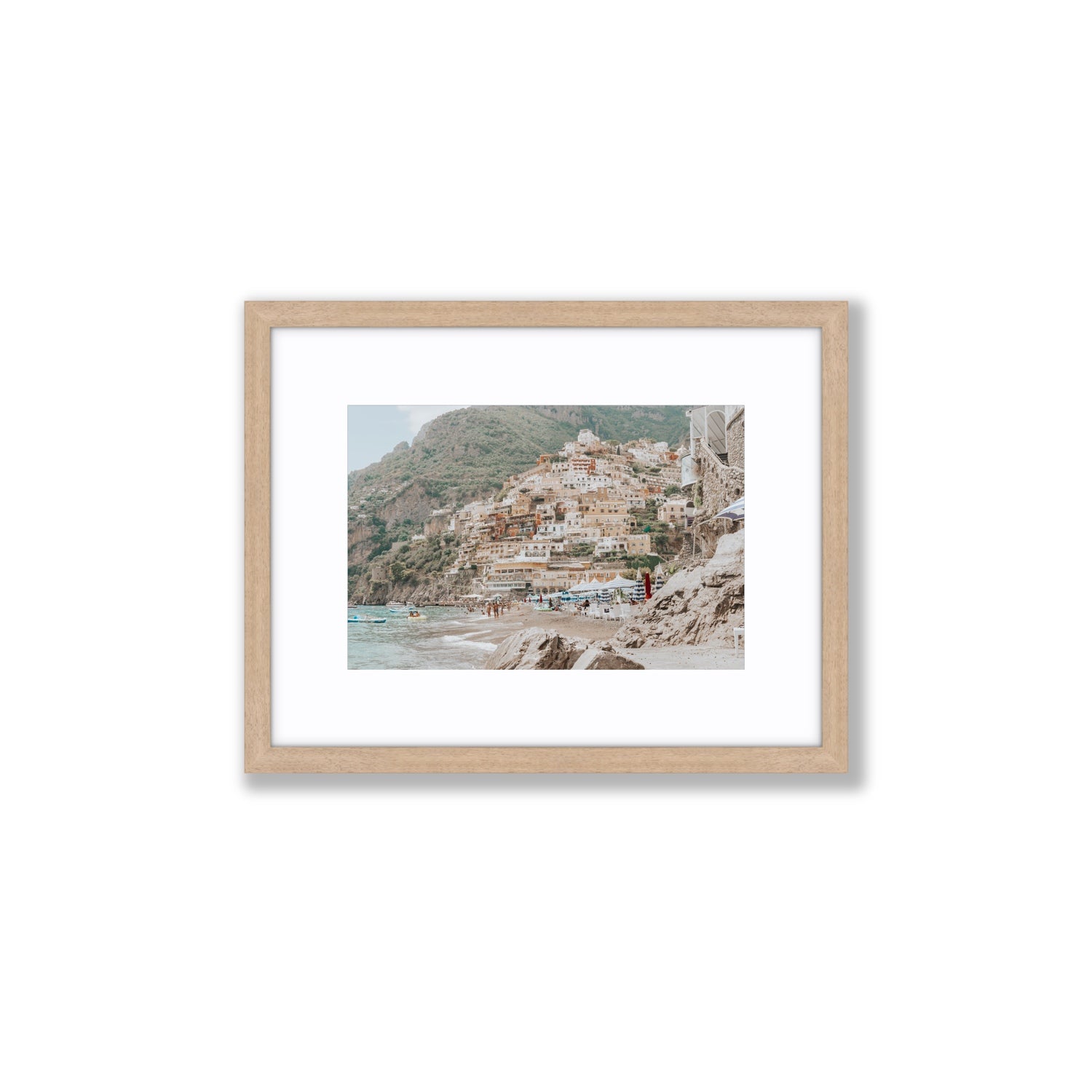 Sogno di Positano fine art print, Positano, Italy, Small, Natural Oak Frame · Matboard, Fine Art Print