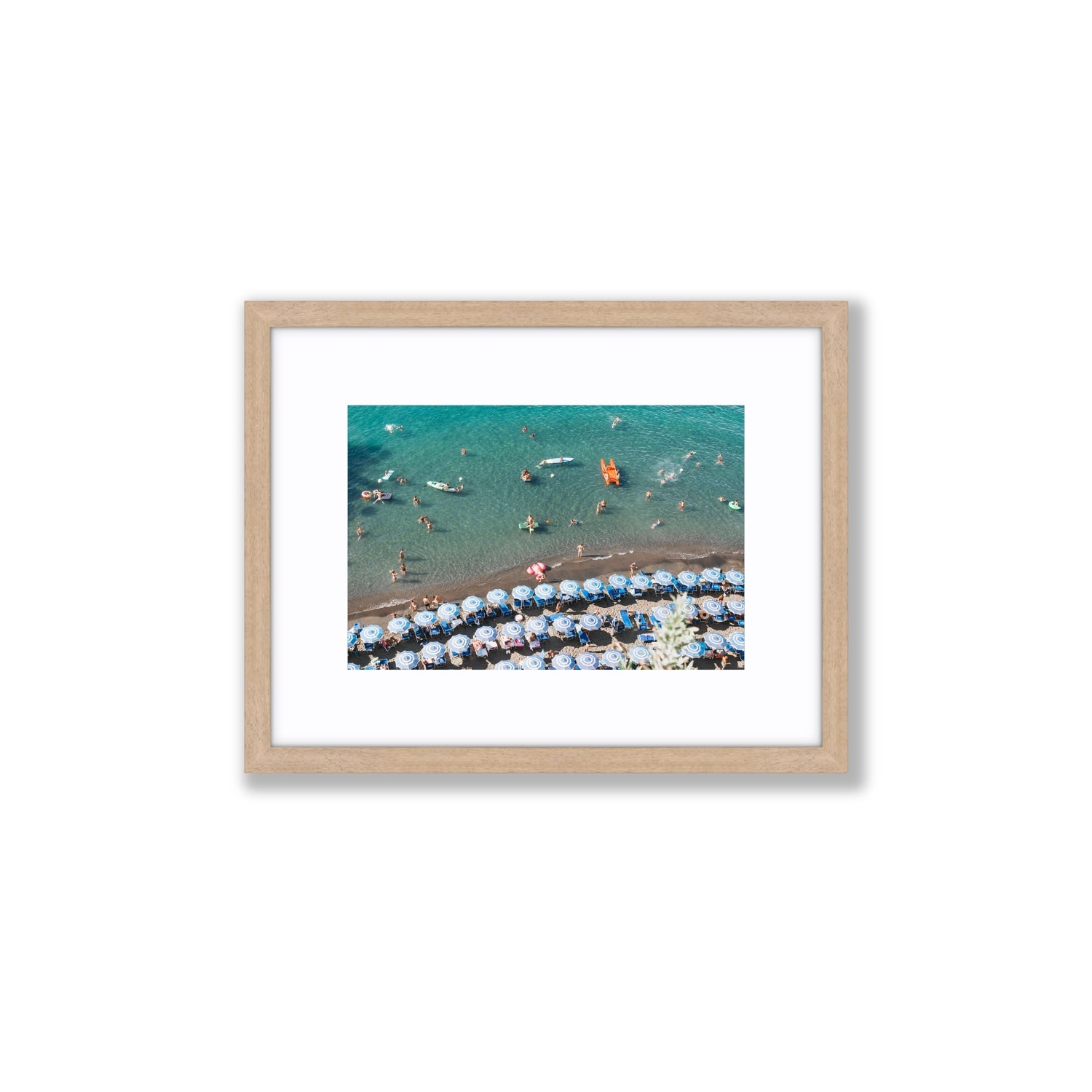 The Sea of Tranquility fine art print, Sorrento, Italy, Small, Natural Oak Frame · Matboard, Fine Art Print