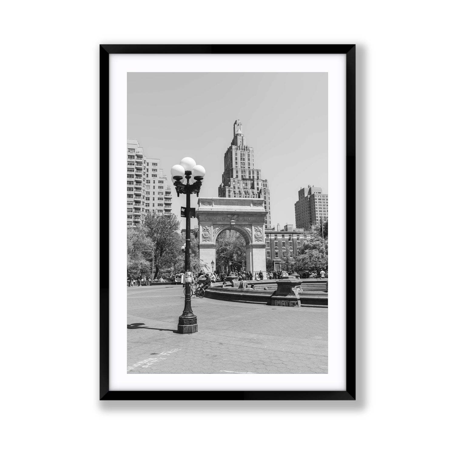 Pole Position New York NYC Black & White wall art Giant fine art print in black frame with matboard