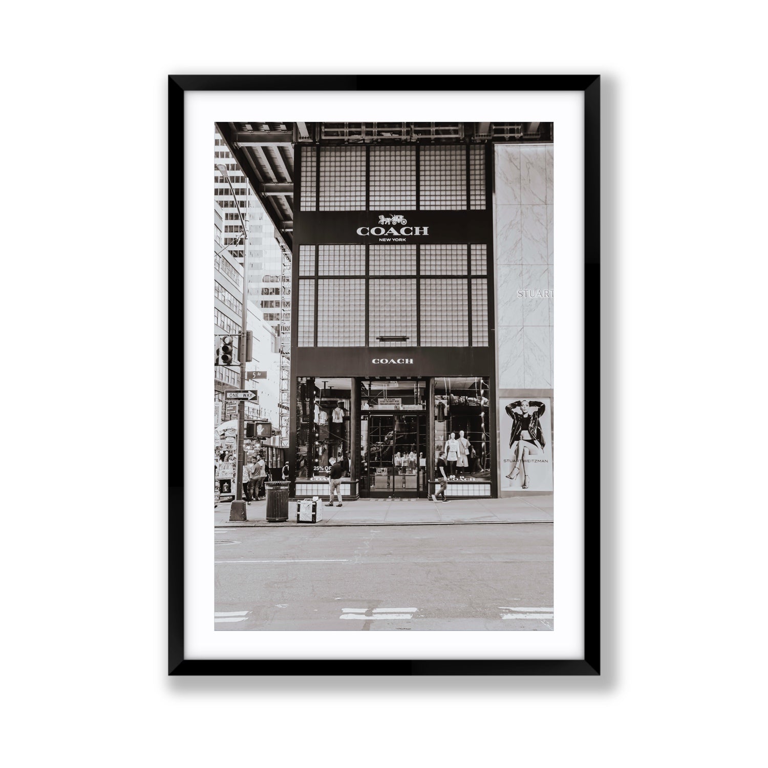 Coach Uptown fine art print, New York, United States, Giant, Black Frame · Matboard, Fine Art Print