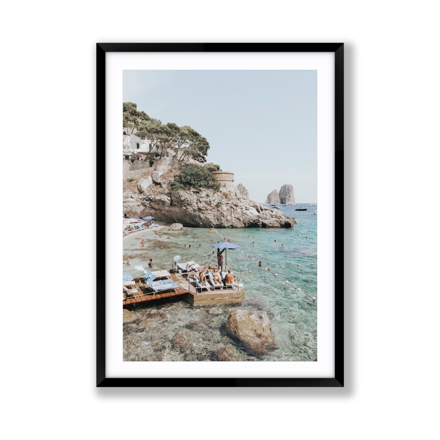 The Sweet Life fine art print, Capri, Italy, Giant, Black Frame · Matboard, Fine Art Print