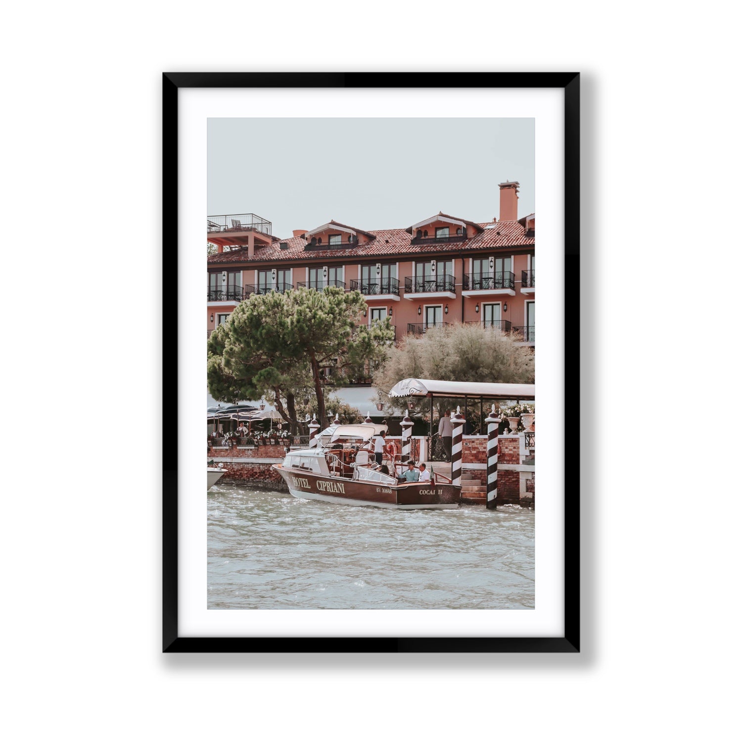 Cocai II Venice Italian wall art Giant fine art print in black frame with matboard