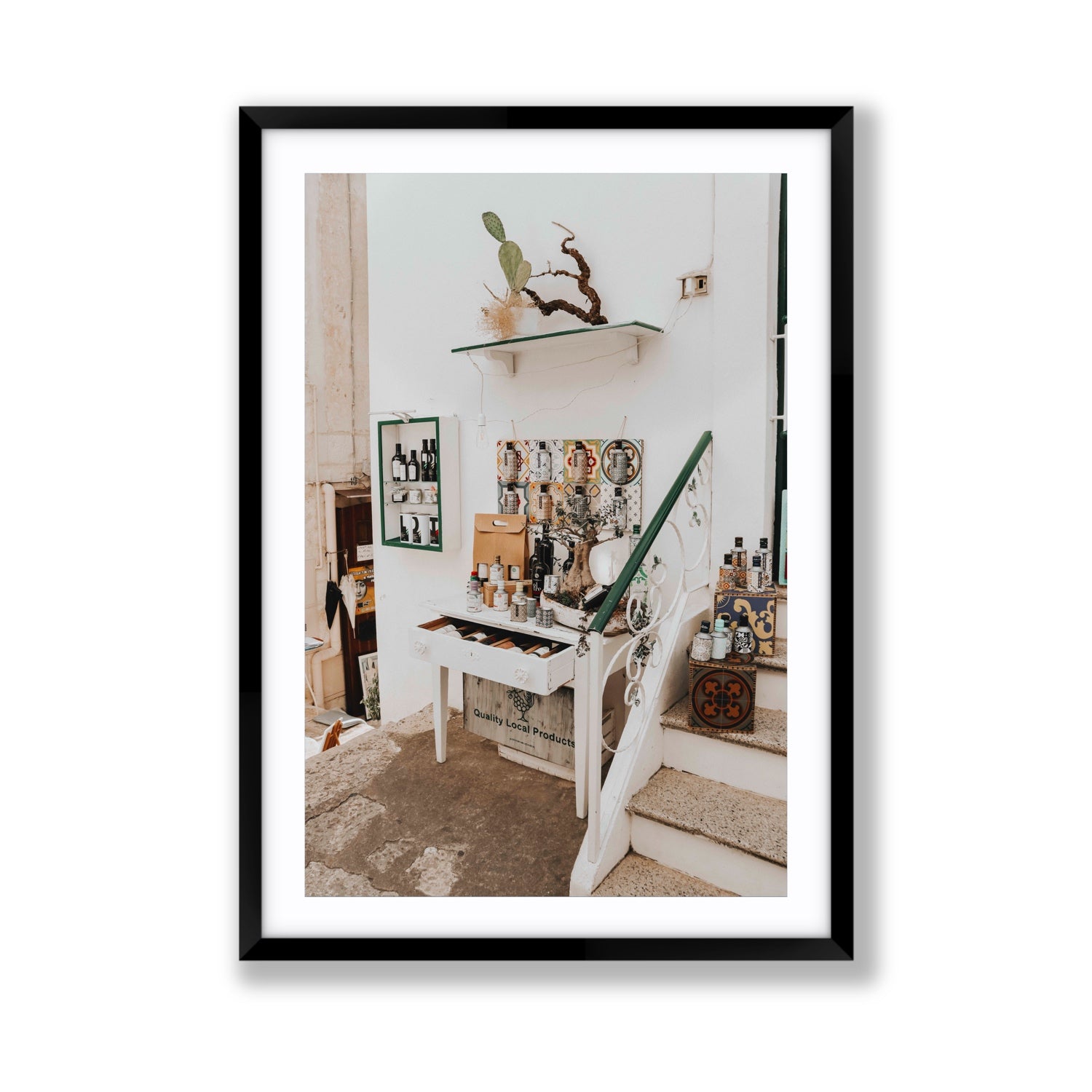 Liquid Gold fine art print, Puglia, Italy, Giant, Black Frame · Matboard, Fine Art Print