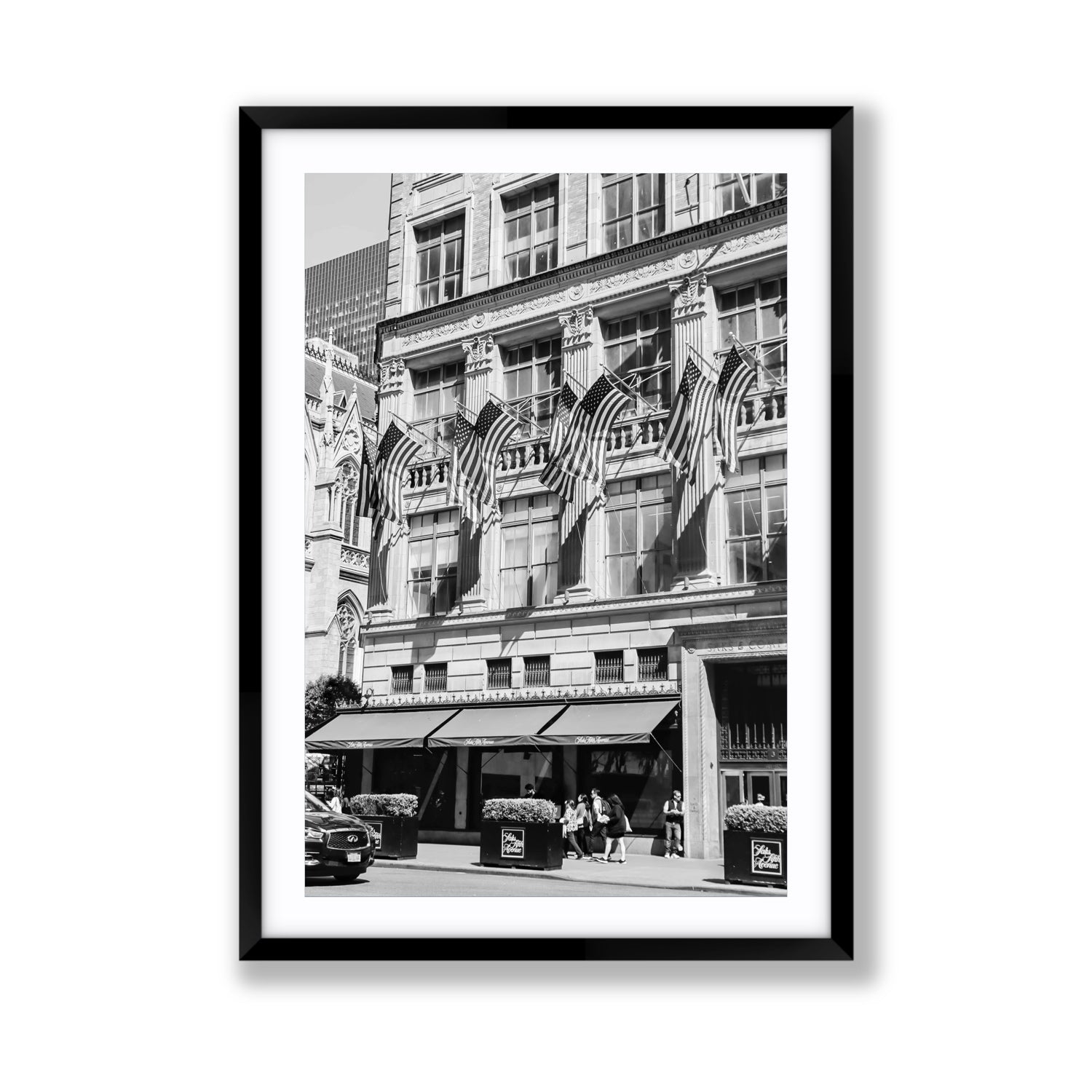 Luxury On Fifth fine art print, New York, United States, Giant, Black Frame · Matboard, Fine Art Print