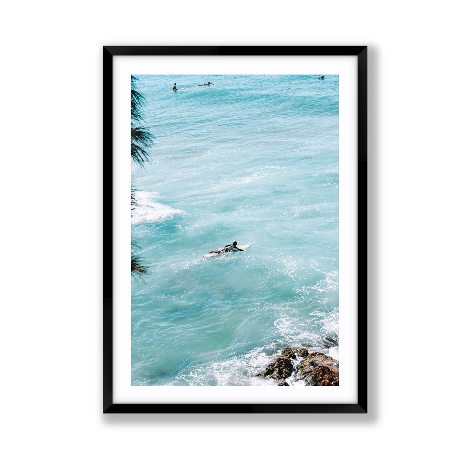 Blue Crush fine art print, Byron Bay, Australia, Giant, Black Frame · Matboard, Fine Art Print