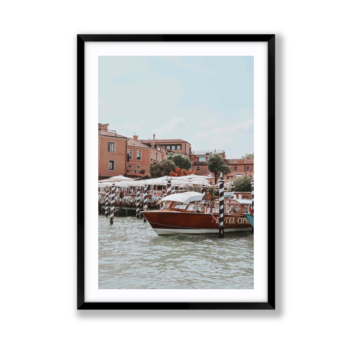 Queen Of The Adriatic Venice Italian wall art Giant fine art print in black frame with matboard
