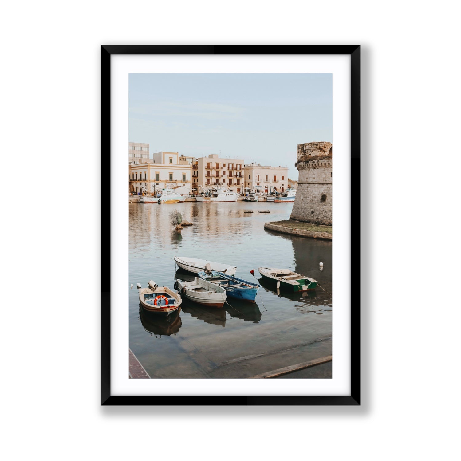 Fishing Legacy fine art print, Puglia, Italy, Giant, Black Frame · Matboard, Fine Art Print