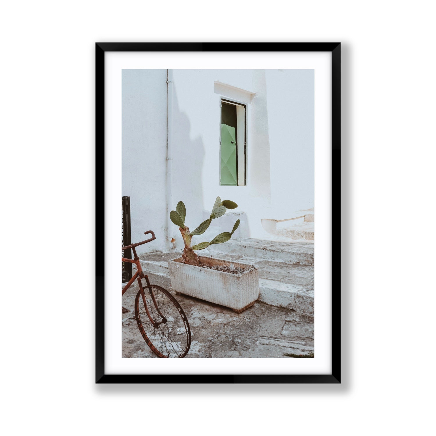 Simple Harmony fine art print, Puglia, Italy, Giant, Black Frame · Matboard, Fine Art Print
