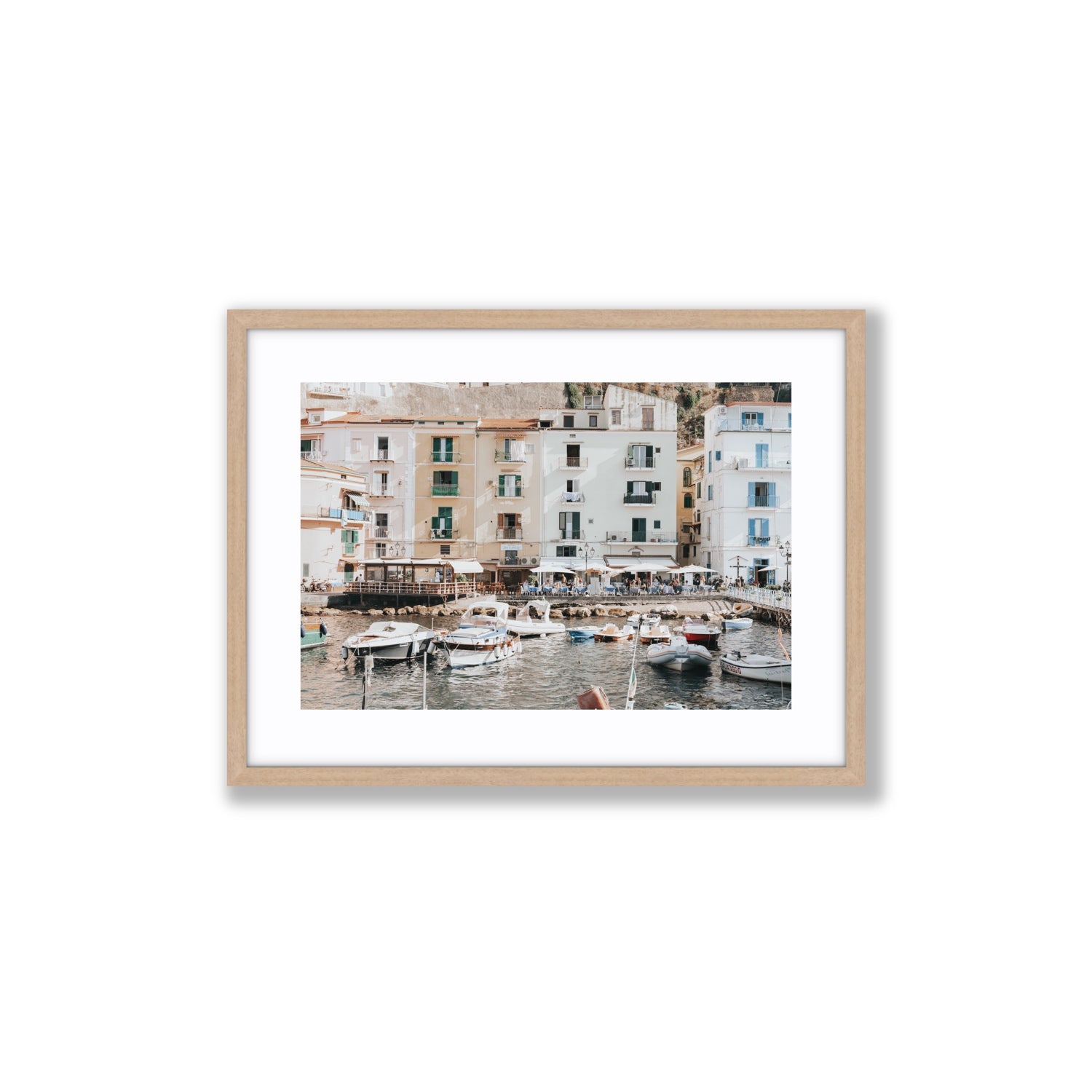 L'Insenatura fine art print, Sorrento, Italy, Medium, Natural Oak Frame · Matboard, Fine Art Print
