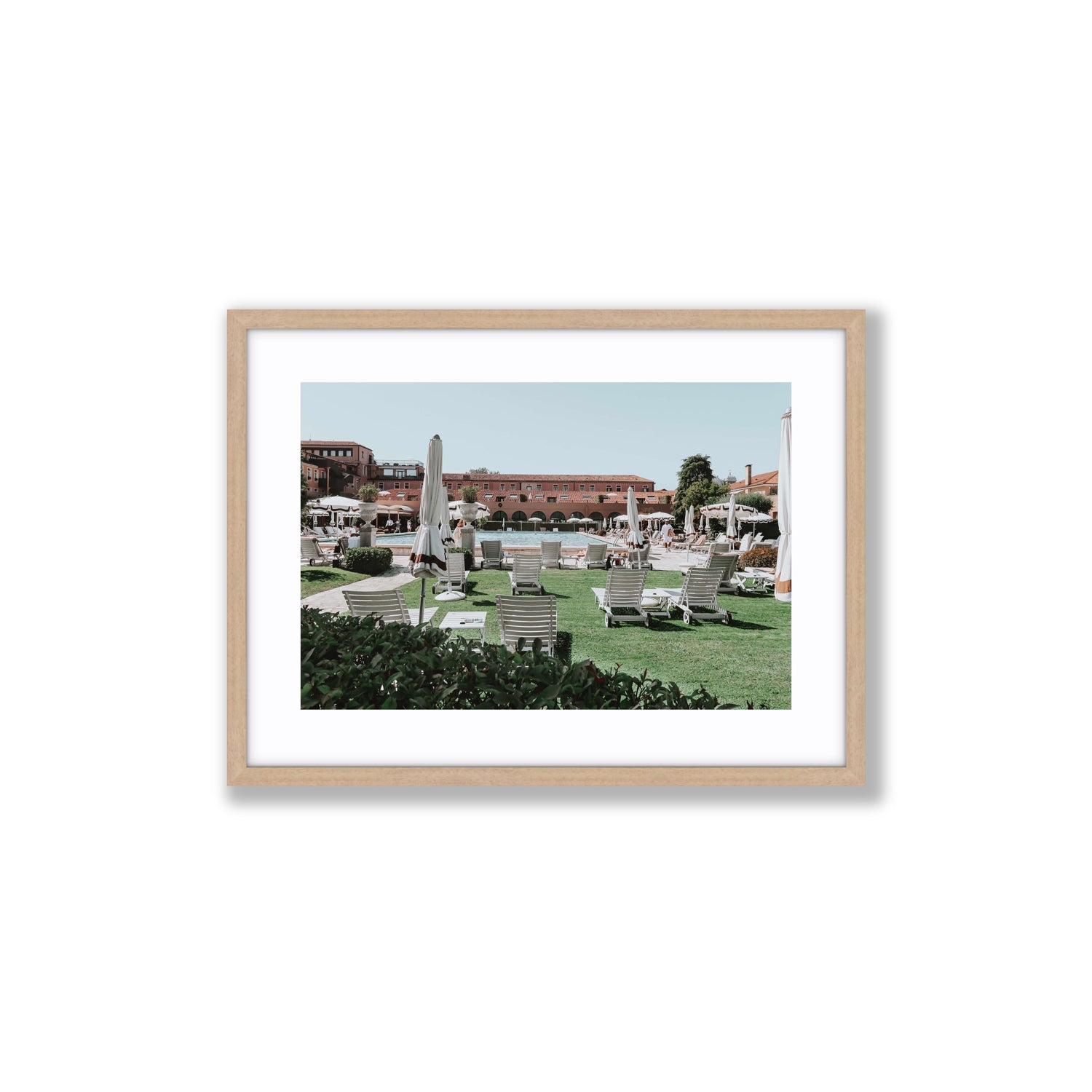 Arrigo Venice Italian wall art Medium fine art print in natural oak frame with matboard