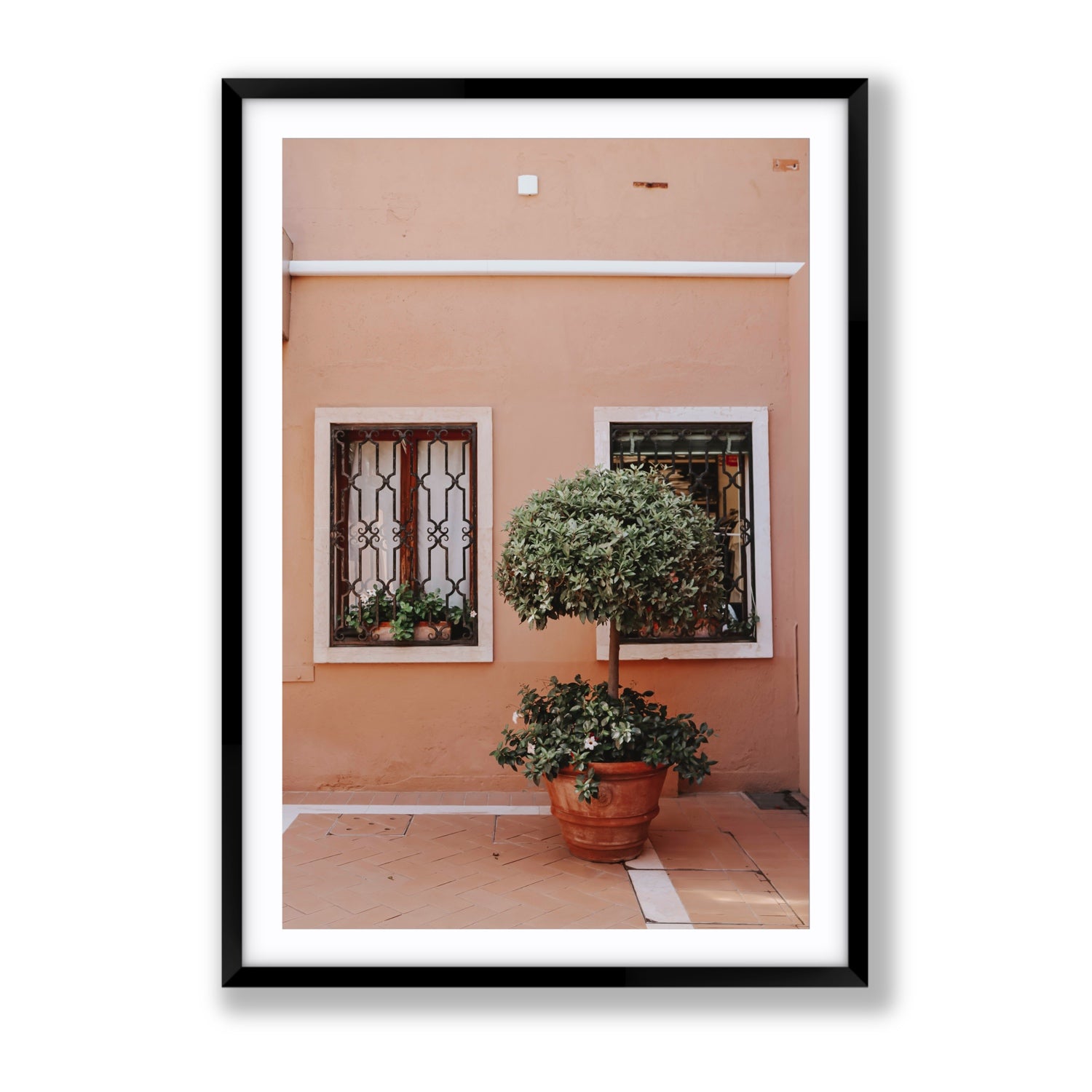 Semplicemente Bello Venice Italian wall art Gallery fine art print in black frame with matboard