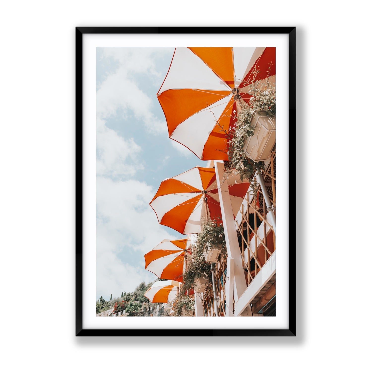 Mantienilo Semplice fine art print, Positano, Italy, Gallery, Black Frame · Matboard, Fine Art Print