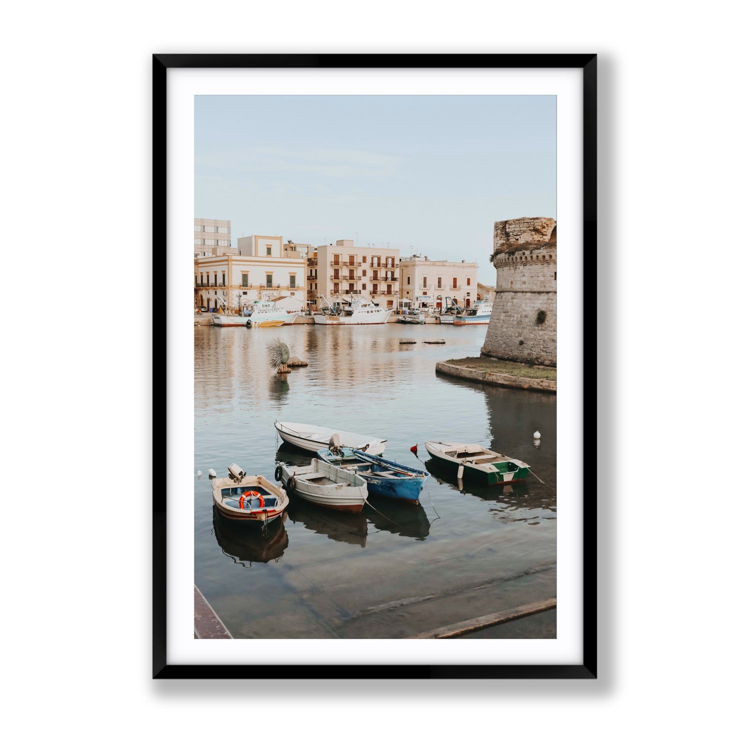 Fishing Legacy fine art print, Puglia, Italy, Gallery, Black Frame · Matboard, Fine Art Print