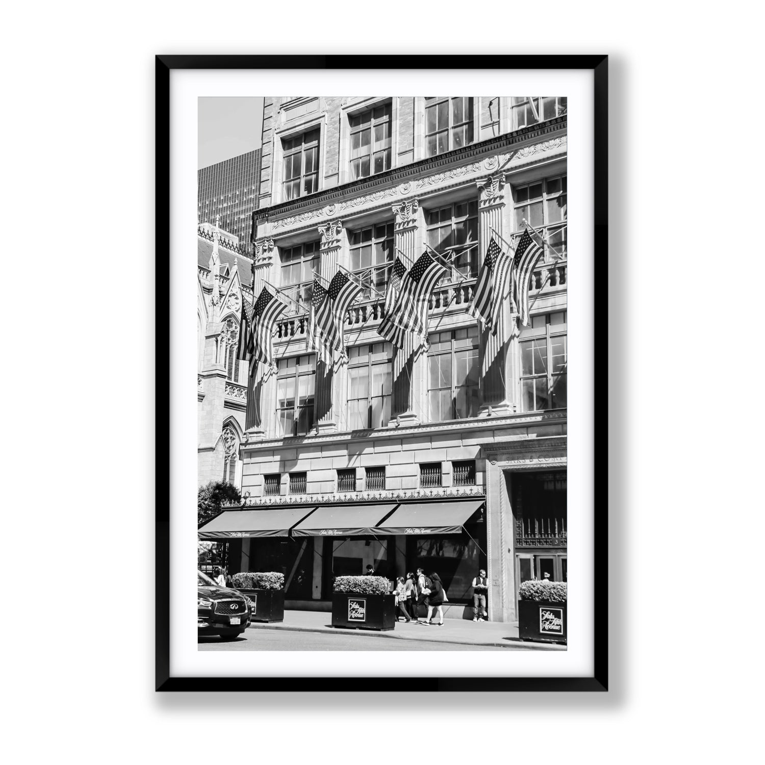 Luxury On Fifth fine art print, New York, United States, Gallery, Black Frame · Matboard, Fine Art Print