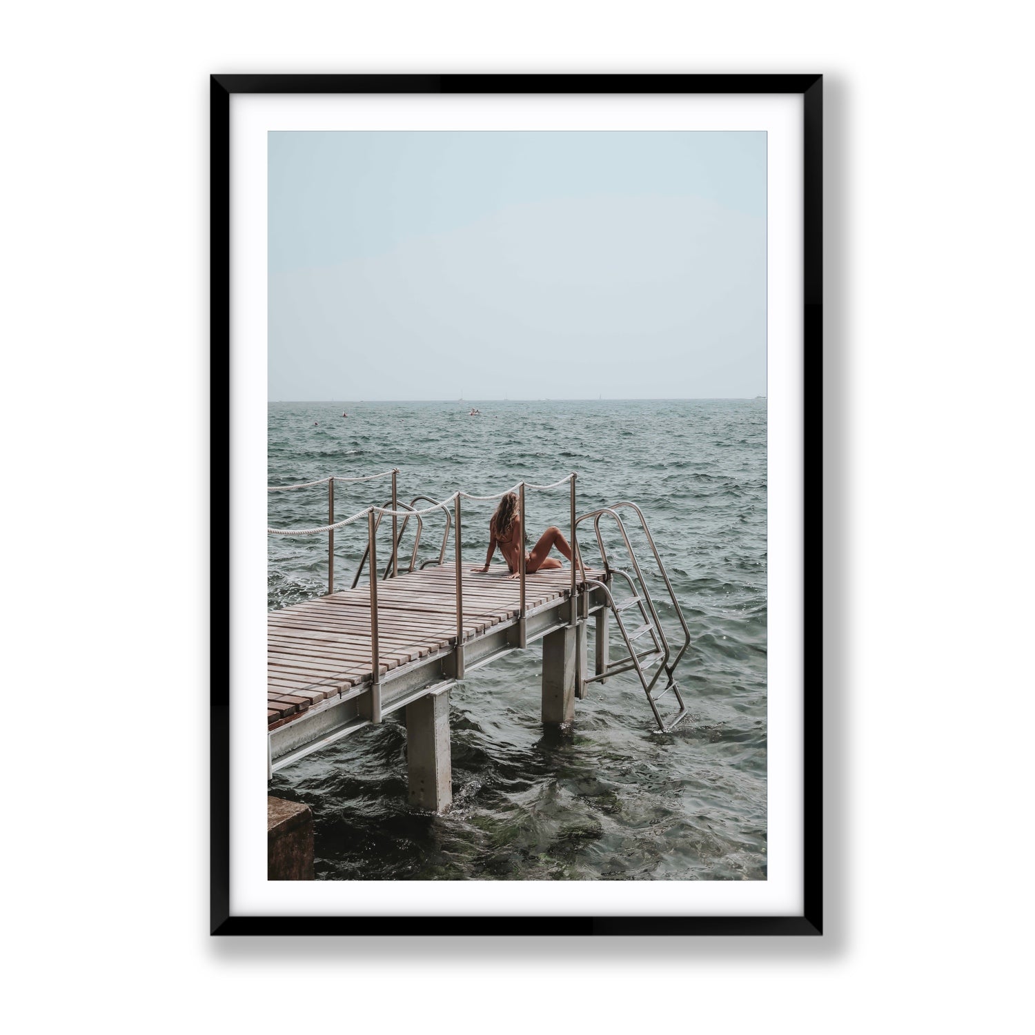 The Dock's Whisper fine art print, Tuscany, Italy, Gallery, Black Frame · Matboard, Fine Art Print