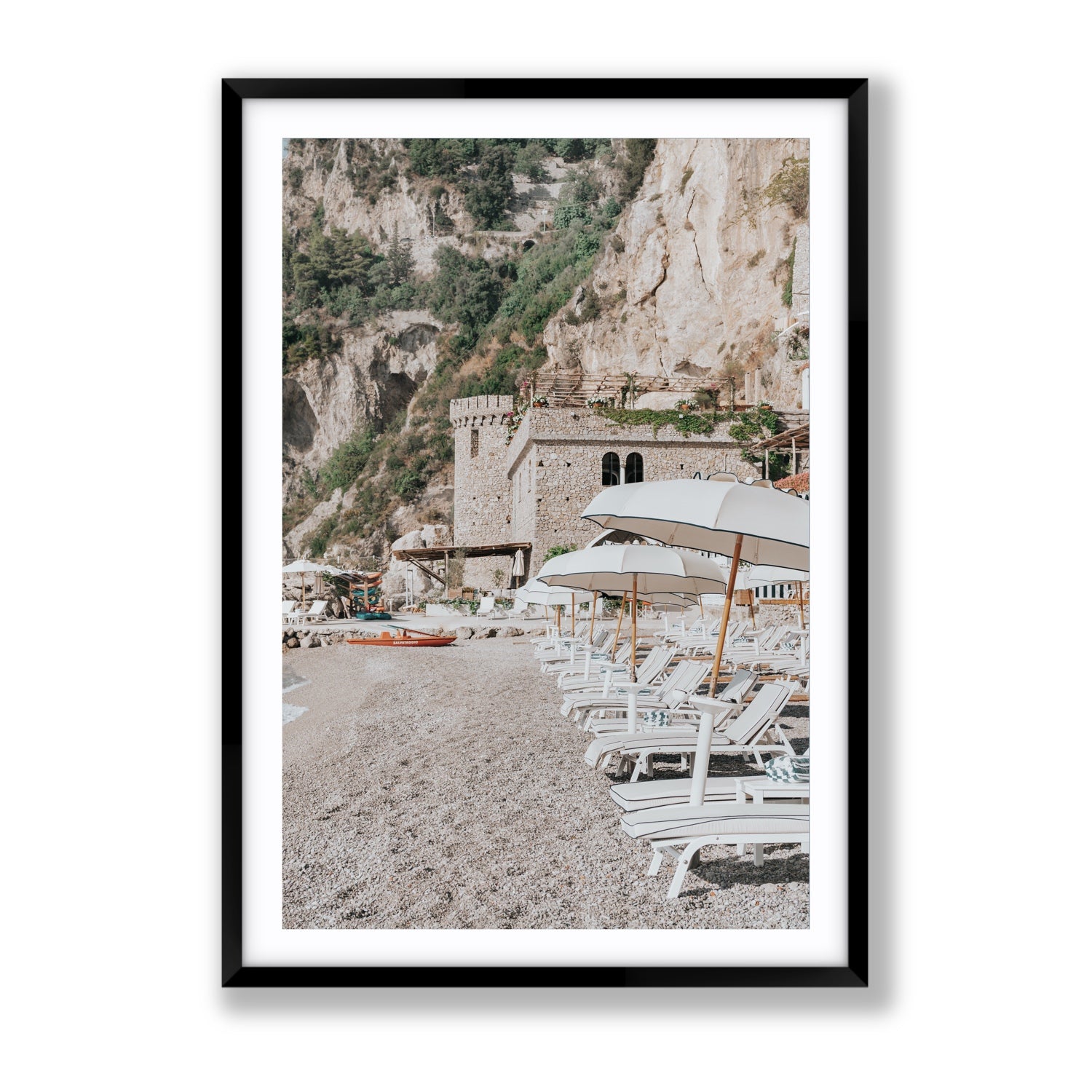 La Villeggiatura fine art print, Amalfi, Italy, luxury escapes artwork, Gallery, Black Frame · Matboard, Fine Art Print