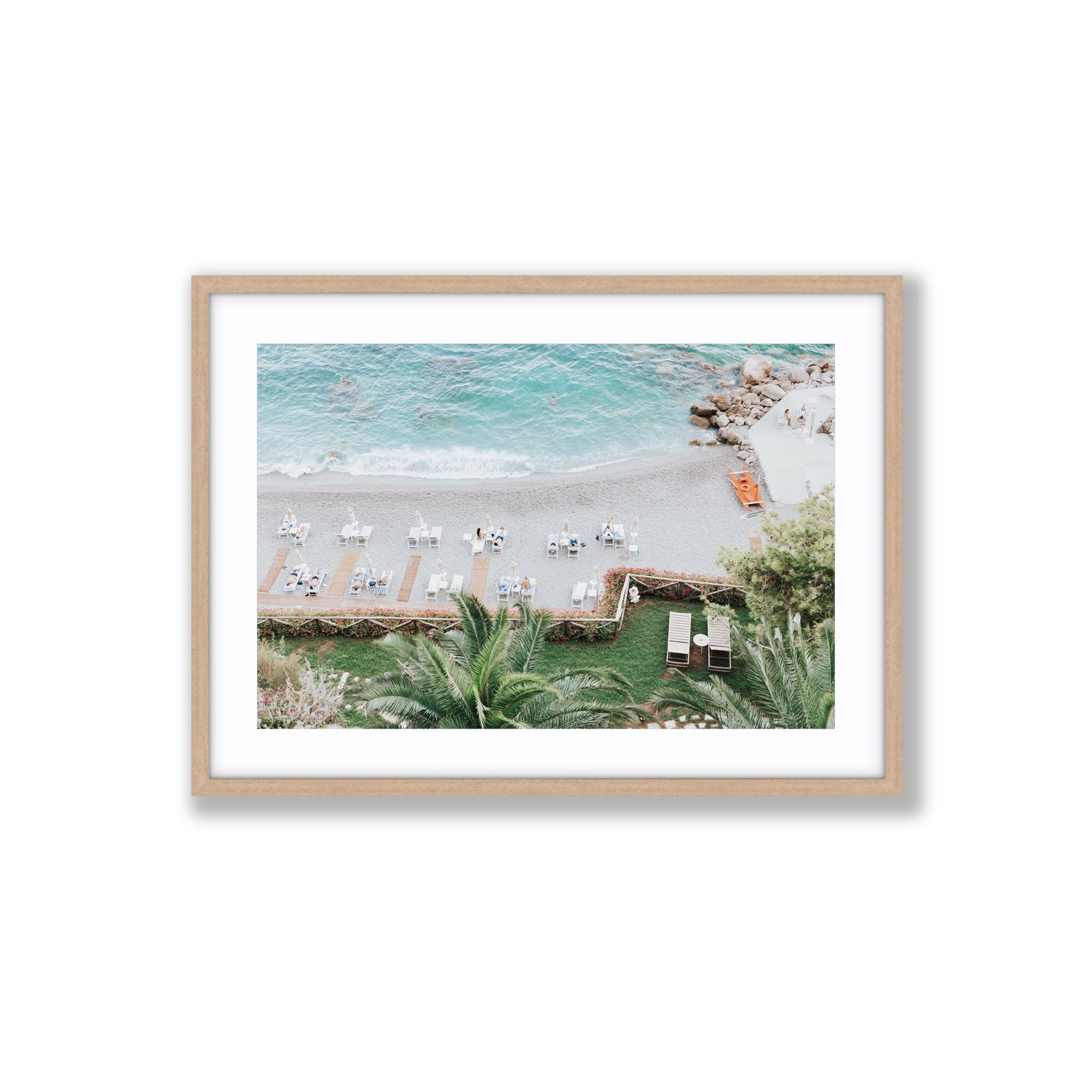 Elysian fine art print, Amalfi, Italy, Large, Natural Oak Frame · Matboard, Fine Art Print